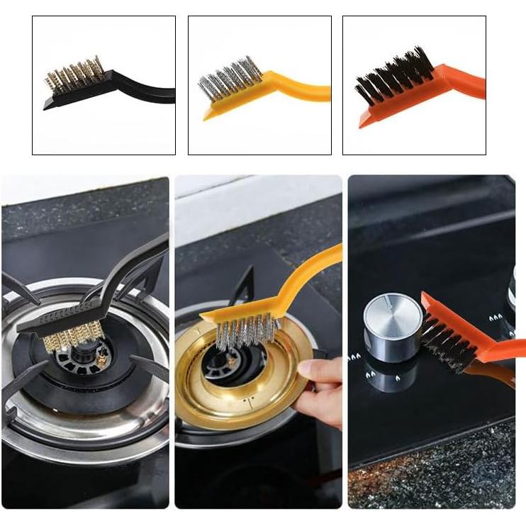 Juego de 12 cepillos de limpieza Gzfatyong para rincones