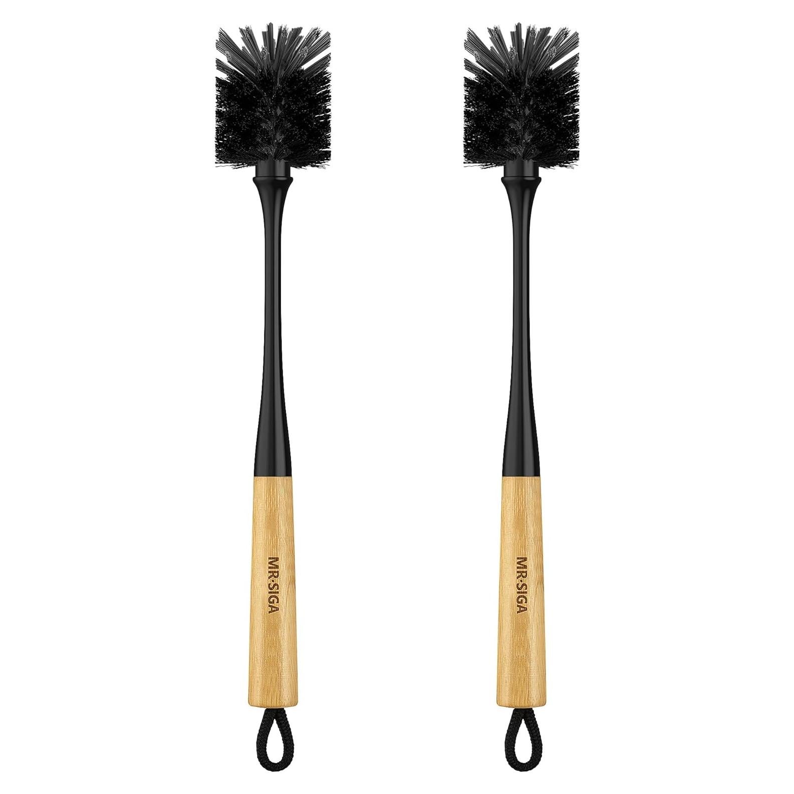 Cepillo para Botellas MR.SIGA 32.5 cm Mango Largo 2 Piezas