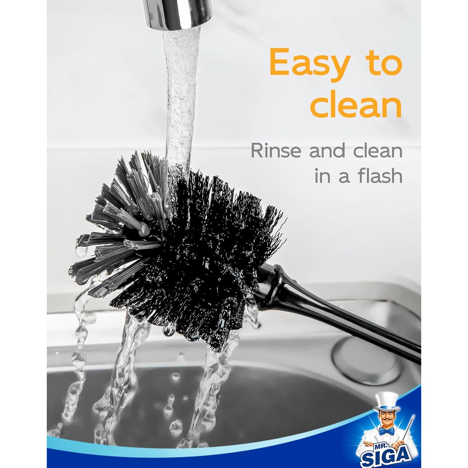 Cepillo para Botellas MR.SIGA 32.5 cm Mango Largo 2 Piezas