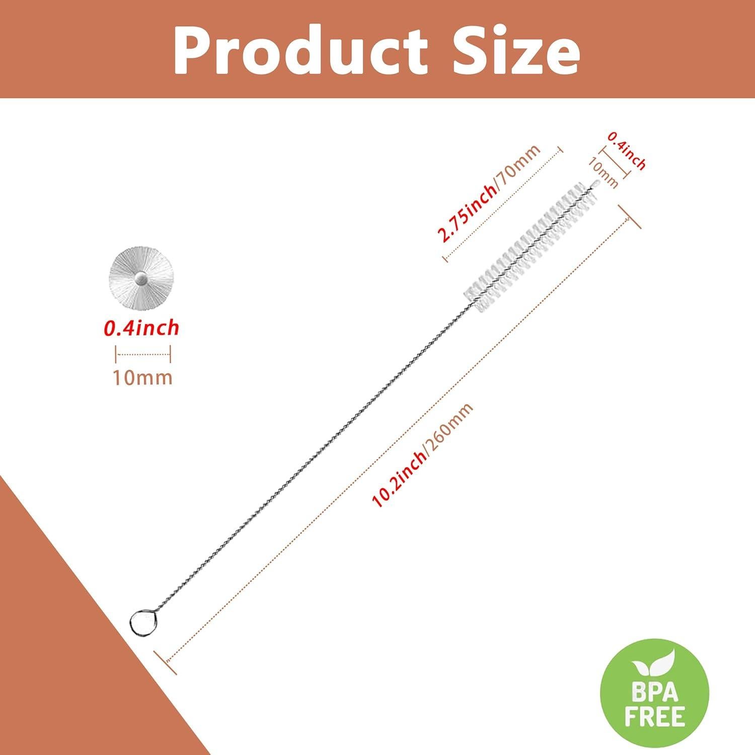 Juego de 2 Cepillos Limpiadores de Popotes CIDYAUST 25.9 cm