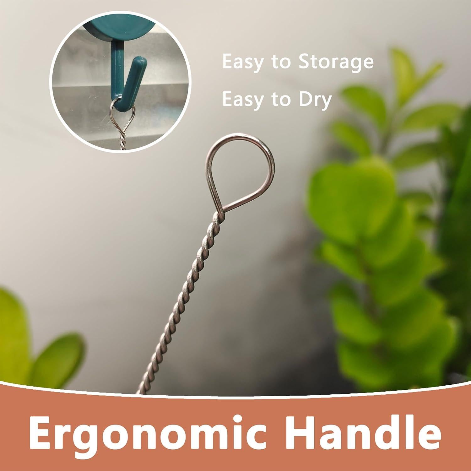 Juego de 2 Cepillos Limpiadores de Popotes CIDYAUST 25.9 cm