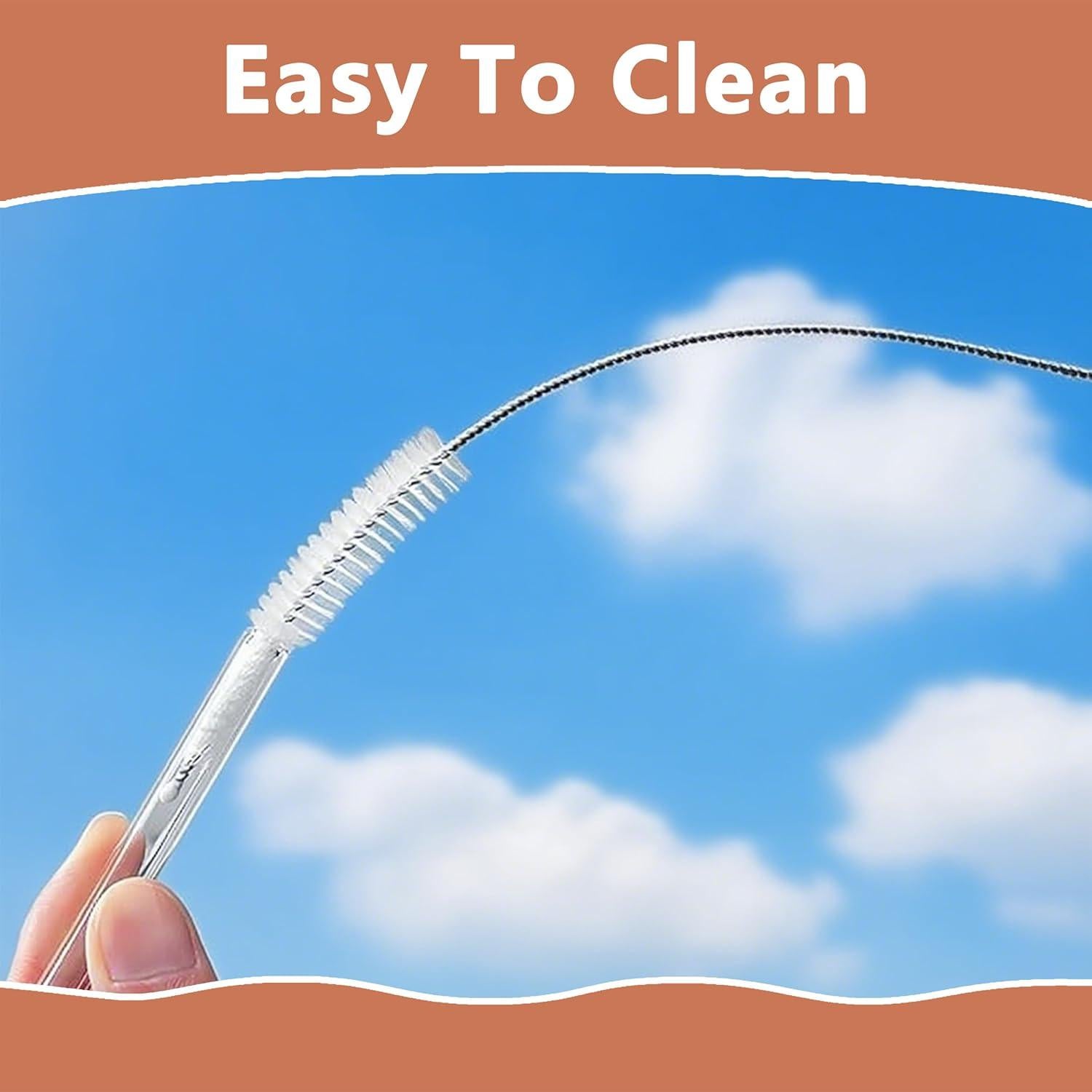 Juego de 2 Cepillos Limpiadores de Popotes CIDYAUST 25.9 cm