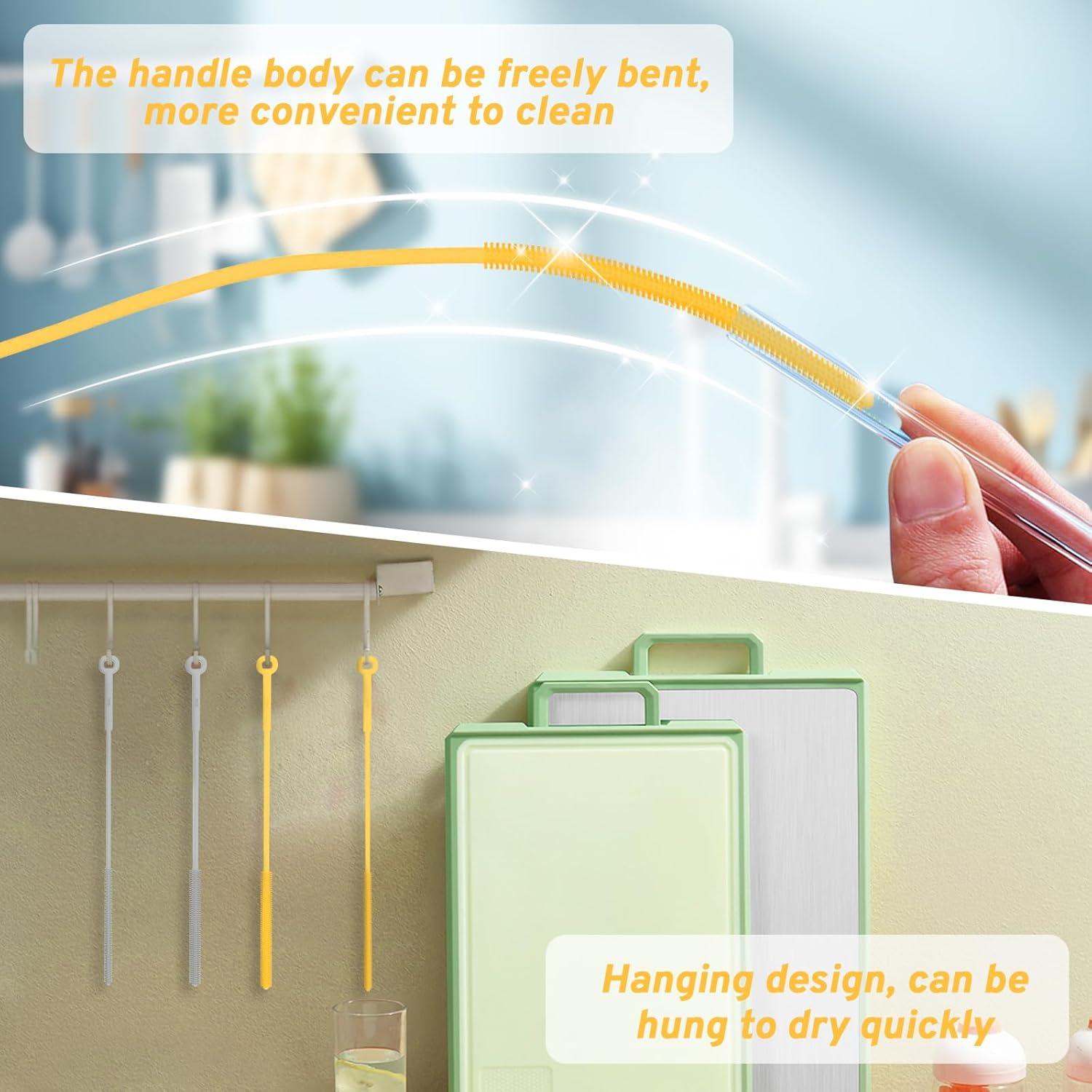 Juego de Pajitas Reutilizables de Acero Inoxidable WQSS AOEIU