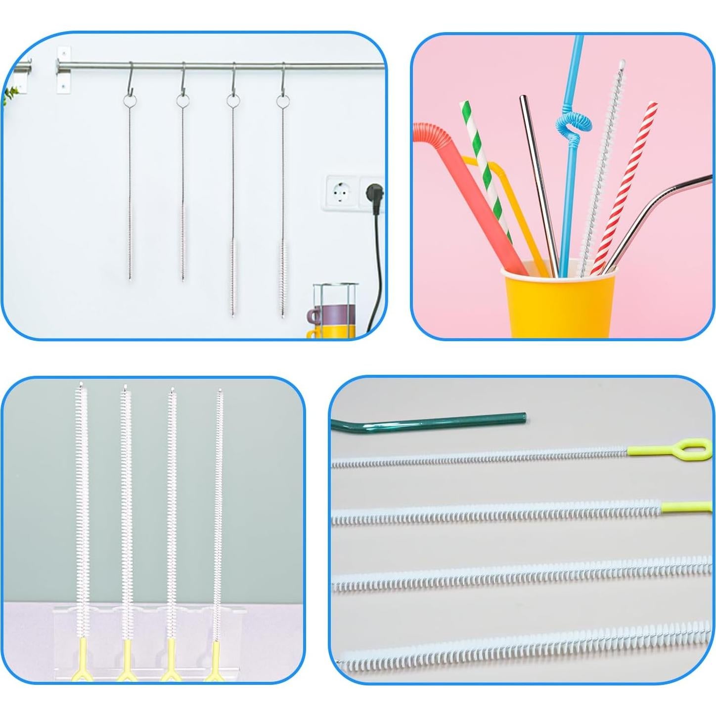 Juego de 8 cepillos limpiadores QLTUDN para popotes 30.48 cm