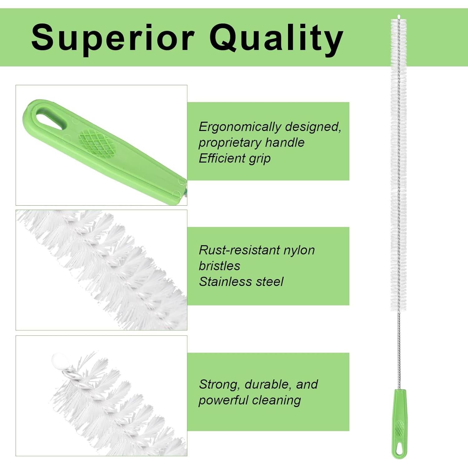 Juego de 5 cepillos de limpieza de tubos Penitue 38.5cm