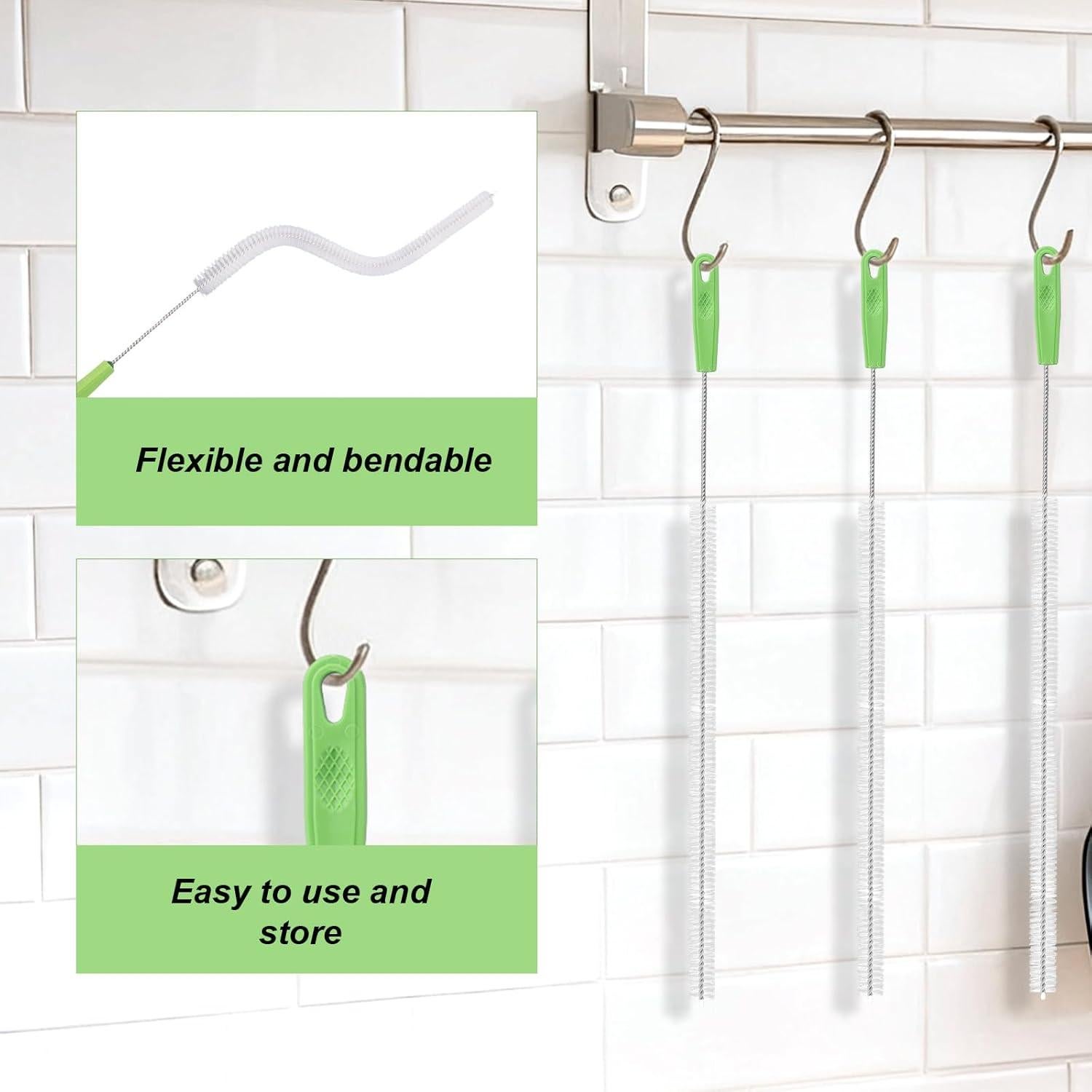 Juego de 5 cepillos de limpieza de tubos Penitue 38.5cm