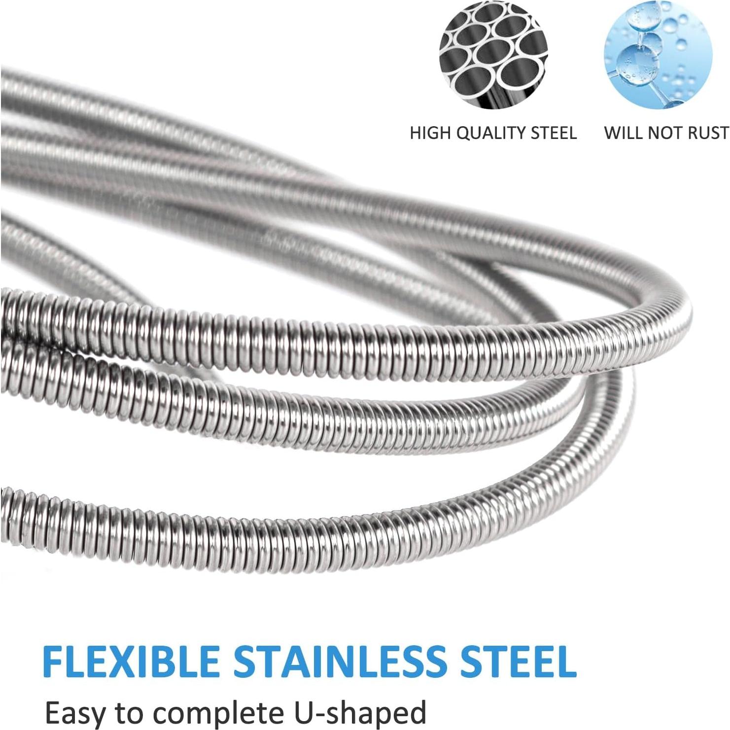 Cepillo Limpiador Flexible Eidsefe 4 Piezas Drenaje Azul