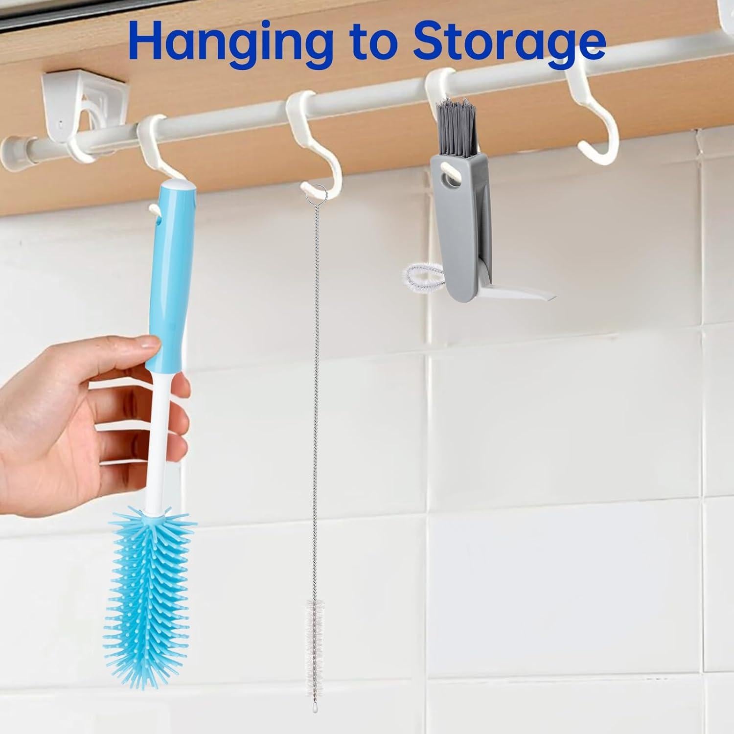 Juego de 3 cepillos limpiadores Owala - Silicona y plástico