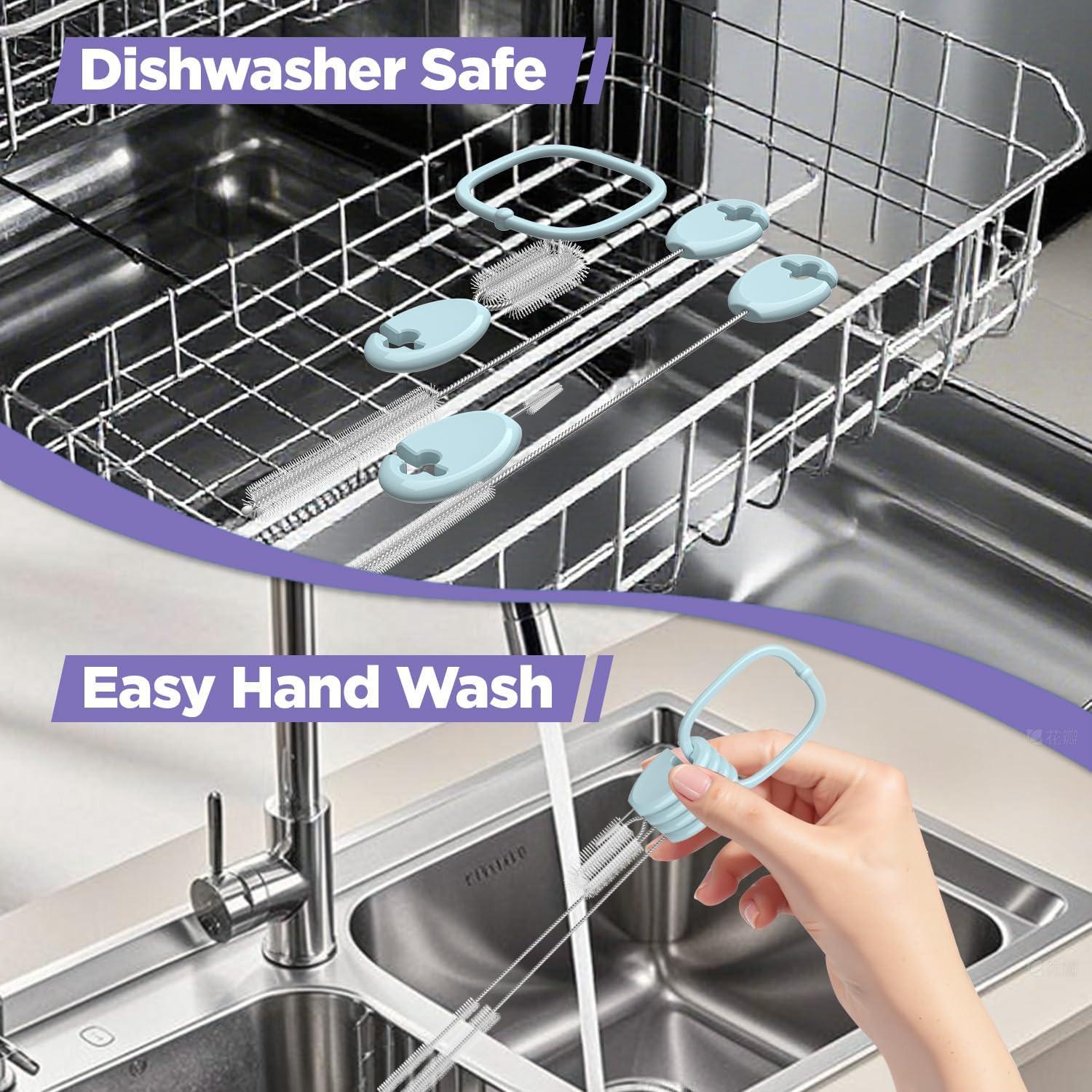 Juego de cepillos limpiadores AnOis7ter para popotes y biberones