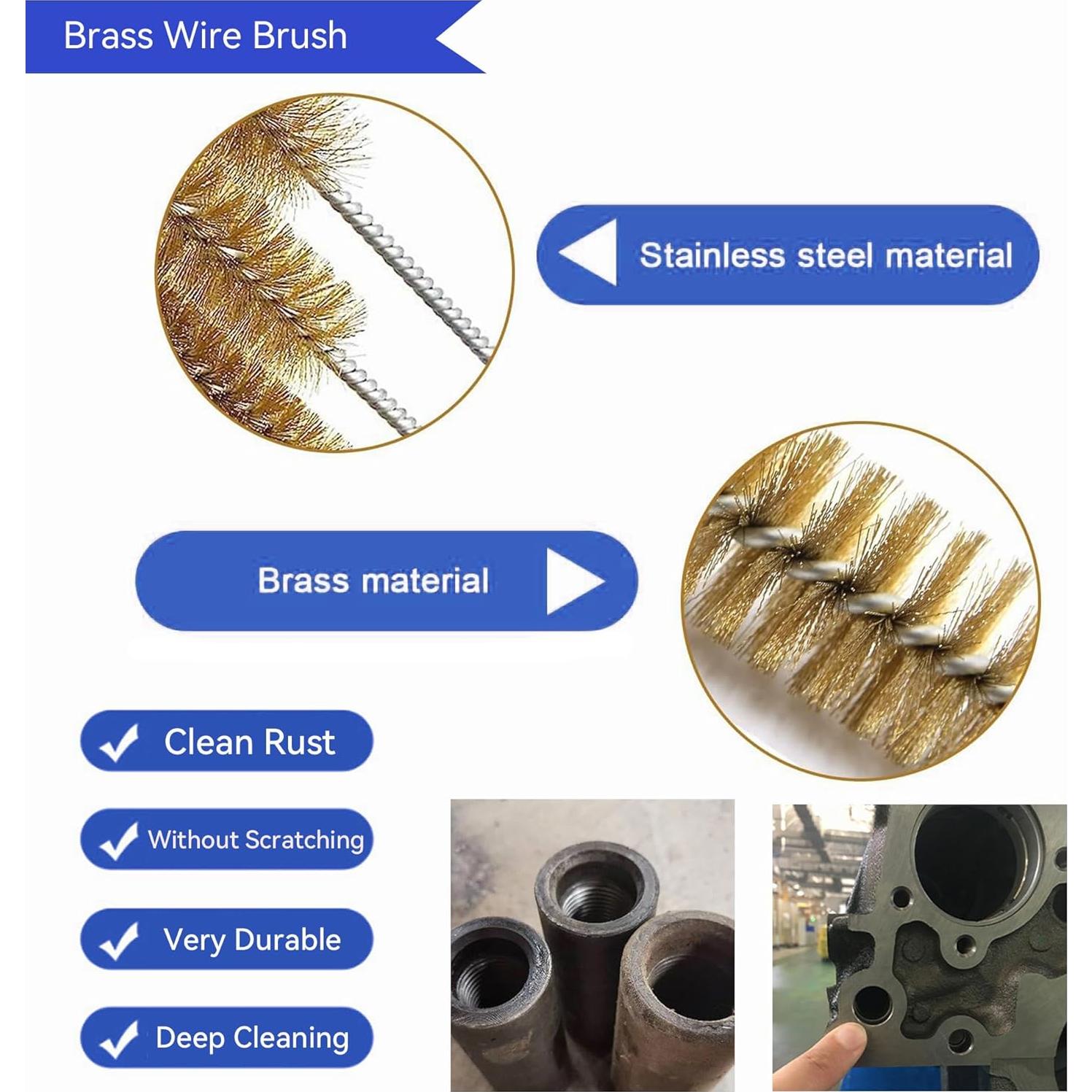 Juego de 12 Cepillos Limpiadores CUMFYHOUS para Tubos y Mangueras