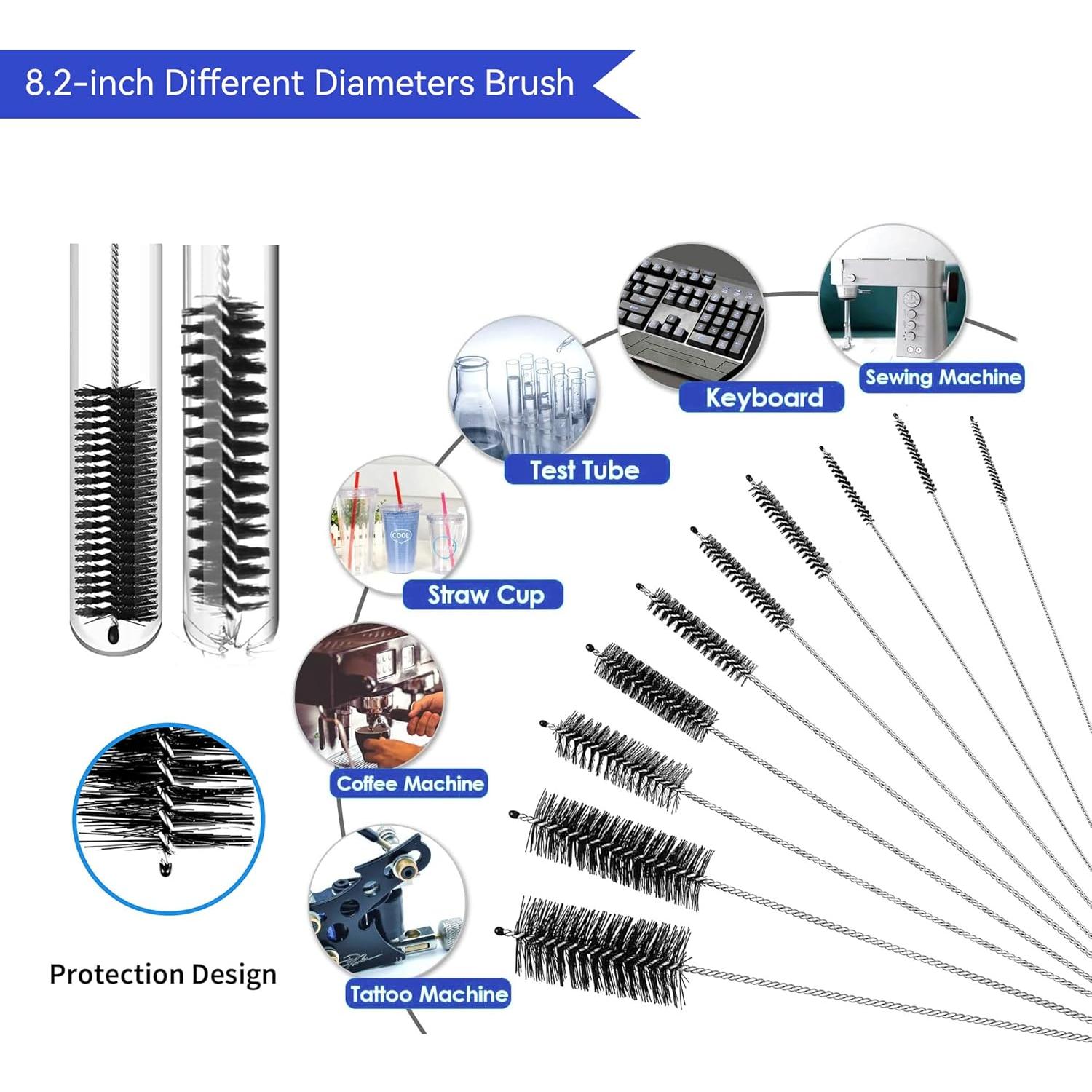 Juego de 12 Cepillos Limpiadores CUMFYHOUS para Tubos y Mangueras
