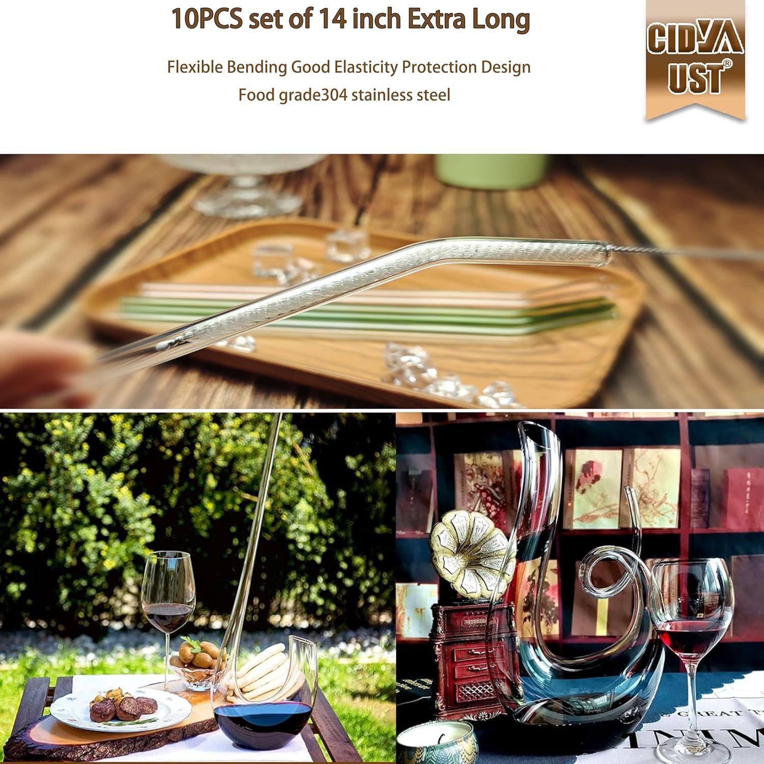 Cepillo Limpiador de Pajitas CIDYAUST 36.8 cm Acero Inoxidable