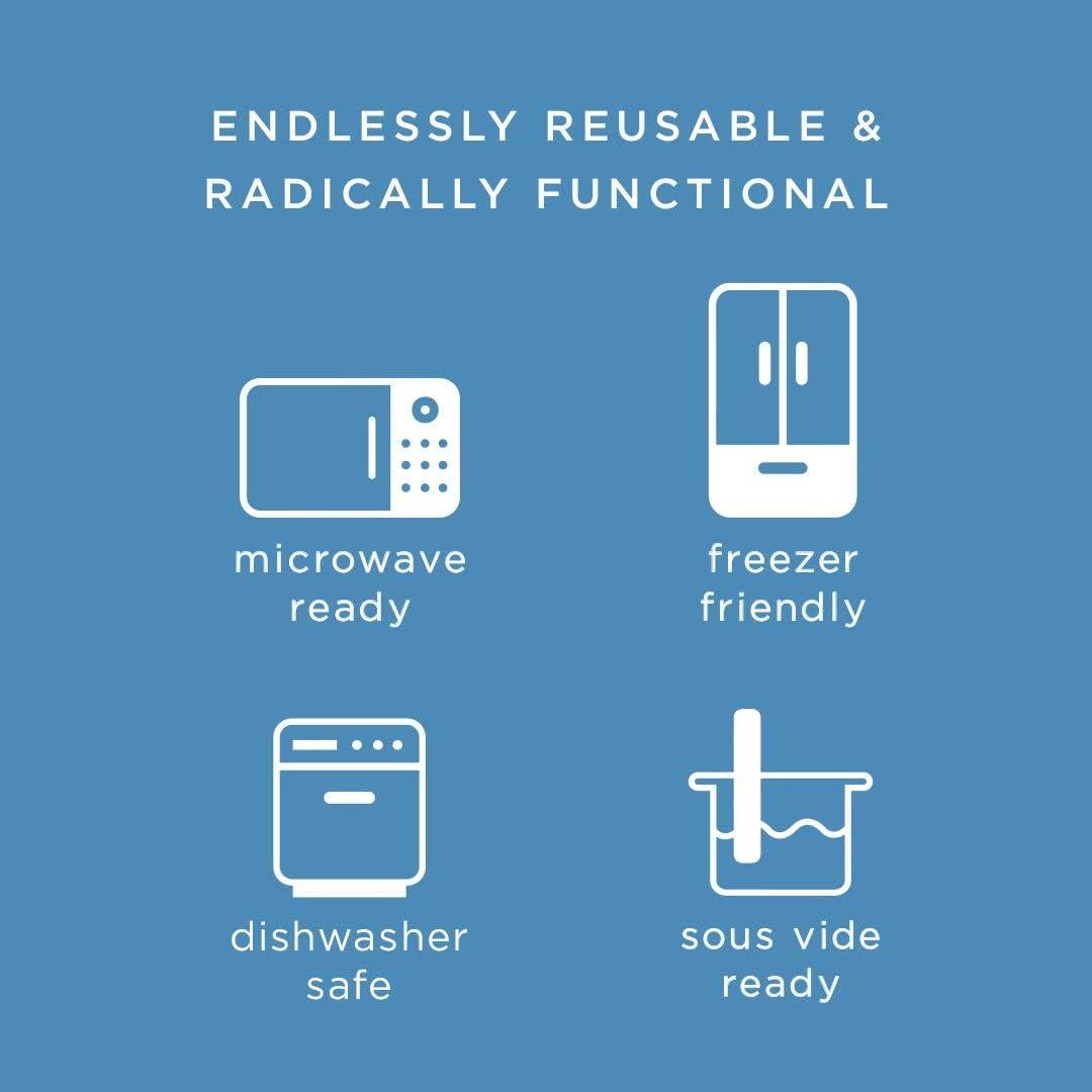 Bolsas de Almacenamiento de Silicona Stasher 1.89L Reutilizables