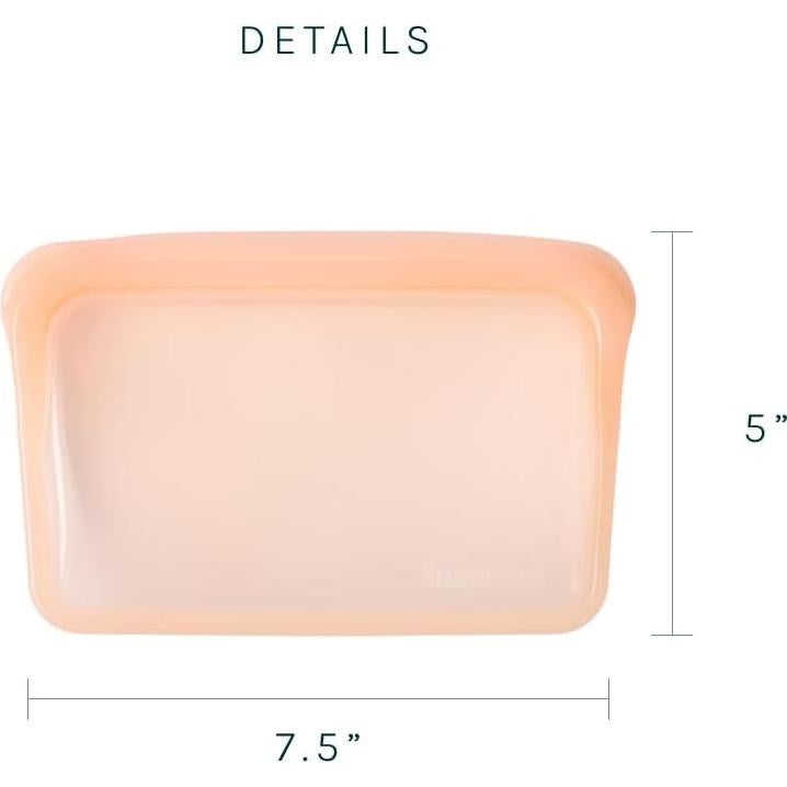 Bolsas Reutilizables SnapPack MODERN-X 2-Pack Silicona Durazno