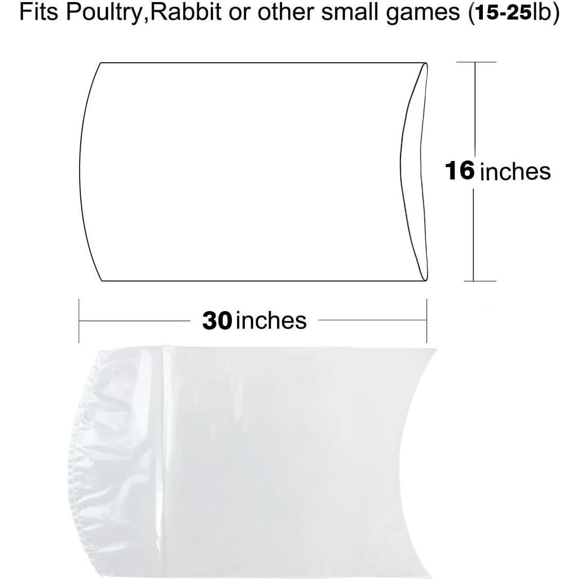 Bolsas de Reducción para Aves Anmboor 30 Pcs 40.6x76.2 cm