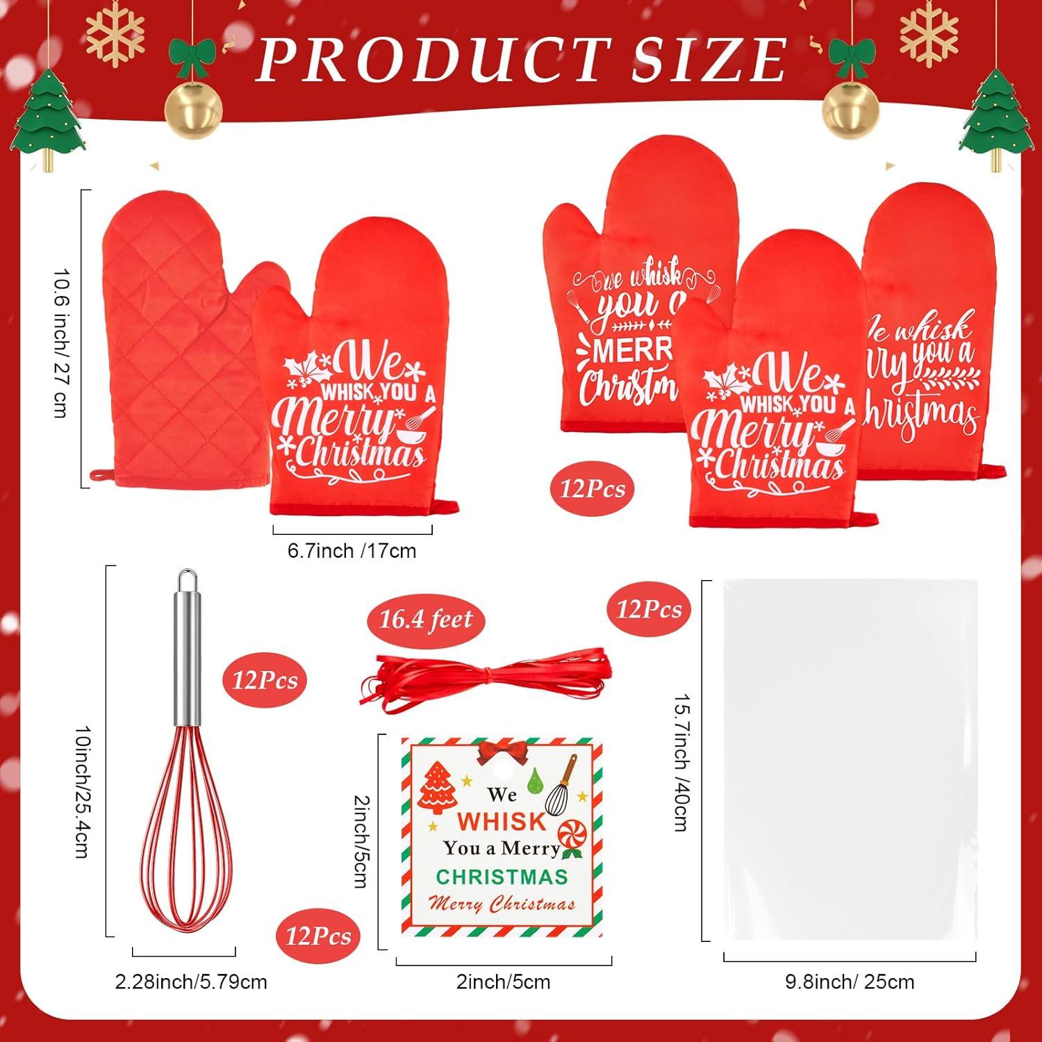 Juego de Hornear de Navidad LemonRoad 12 Piezas Rojo