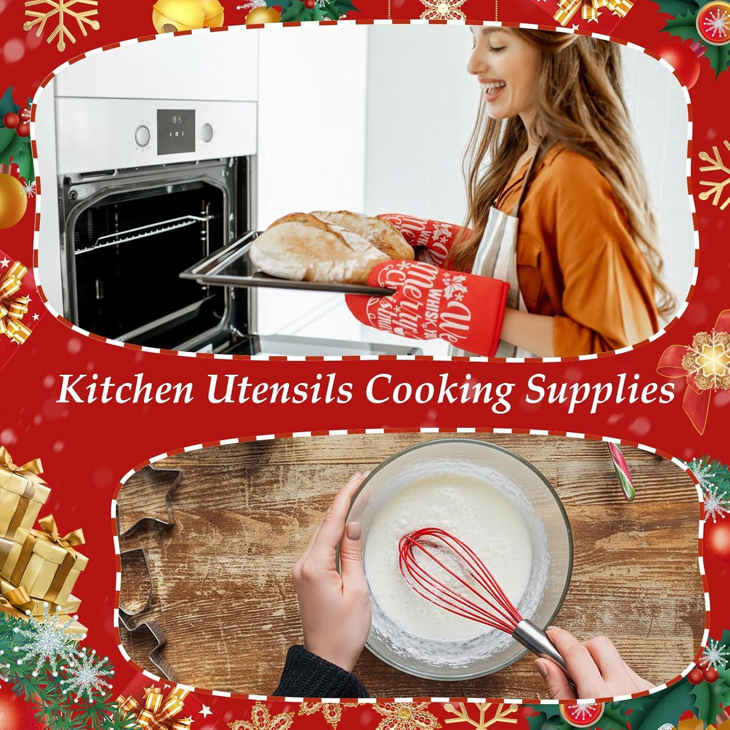 Juego de Hornear de Navidad LemonRoad 12 Piezas Rojo