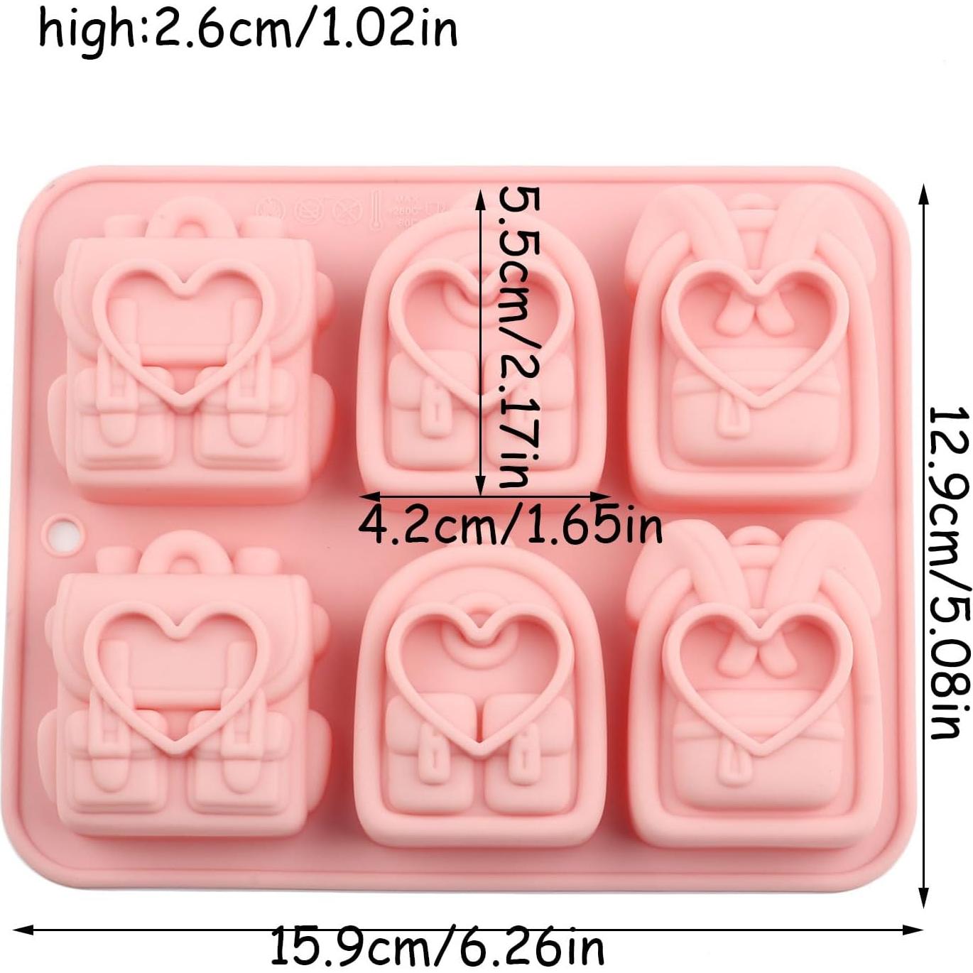 Molde de Silicona para Dulces Mochila Escolar EPYHREHM 15.9x12.9 cm