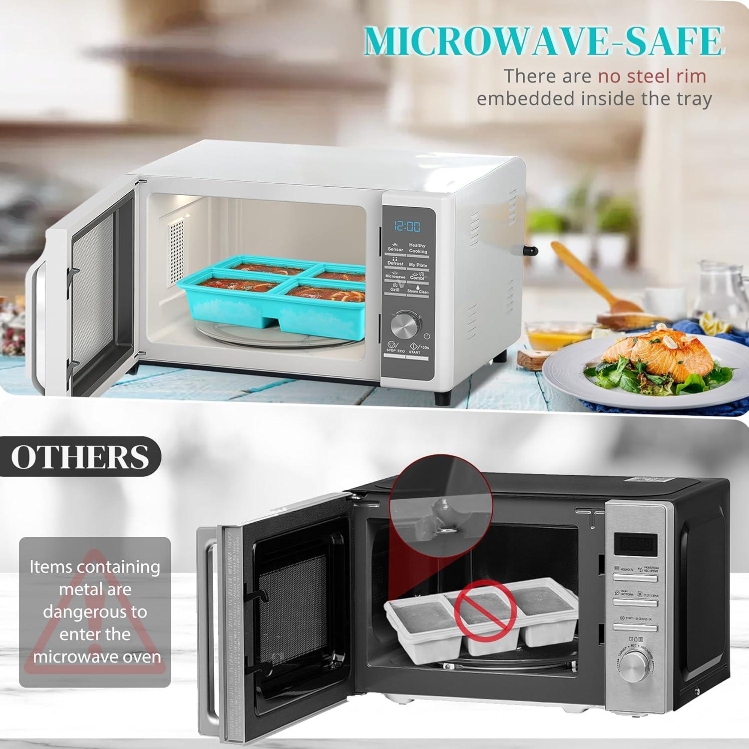 Bandejas de Congelador de Silicona BIONMAPLE 2 Pack 1 Taza