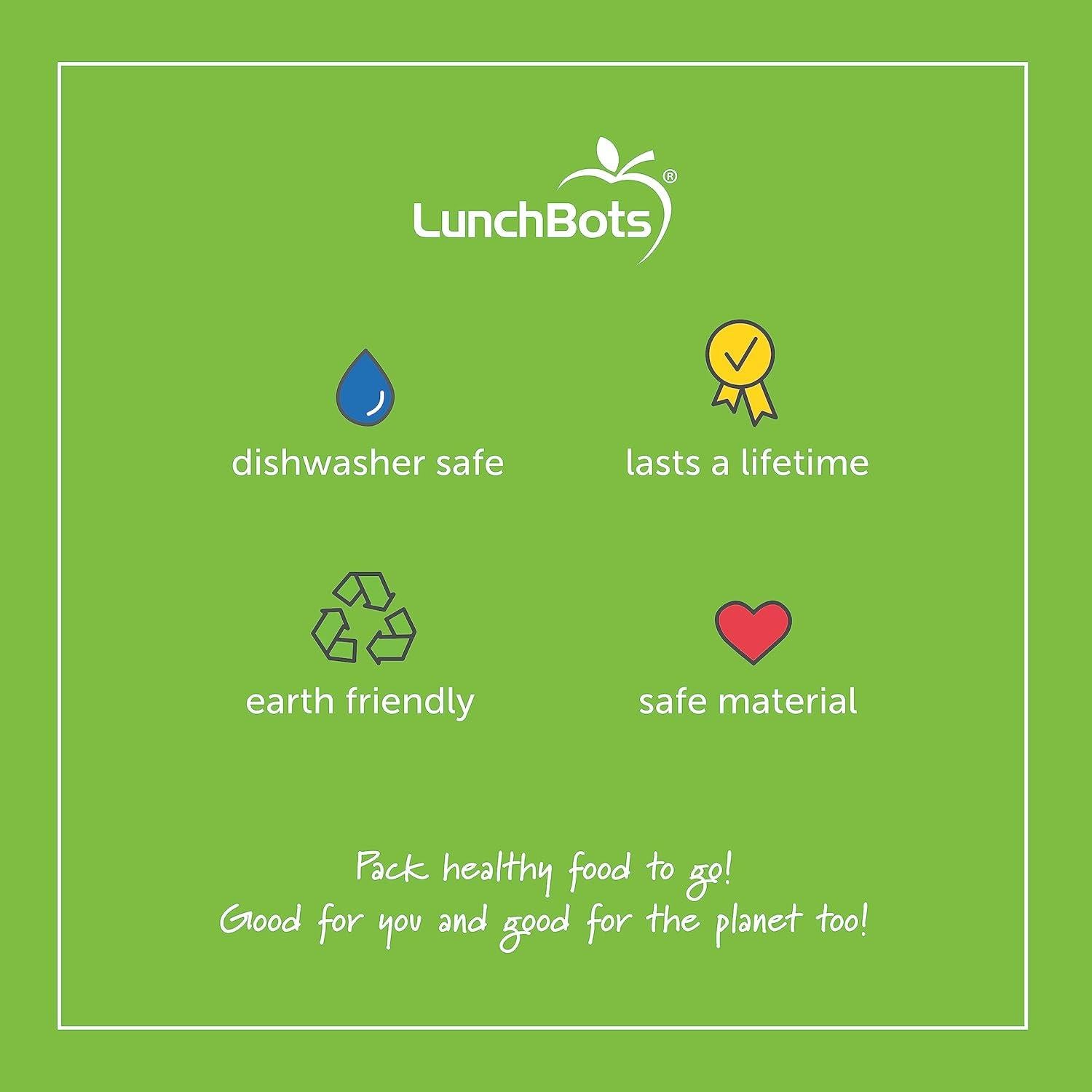 LunchBots Build -a- Bento Lunch Box, Silicone Bento Box for Kids, Multi-Compartment Lunch Container, Oven & Dishwasher Safe, BPA Free, 32 oz - Tie Dye Pink