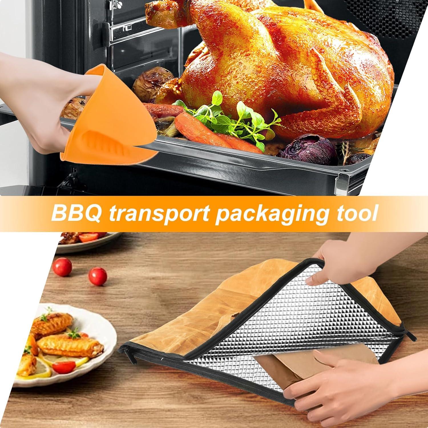 Manta BBQ Aislante Tefola con Guantes de Silicona 46.7x25.4cm