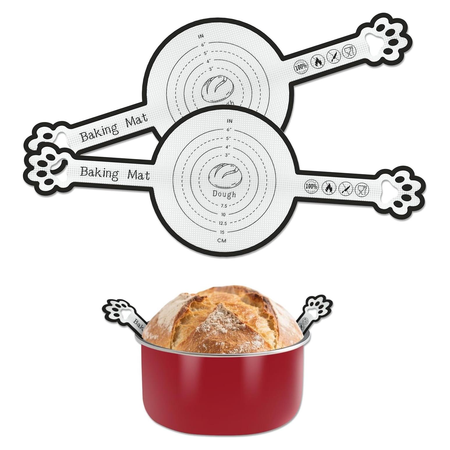 Sling de Pan de Silicona ZUICHUNYAN 2-Pack para Horno 4-7 Qt