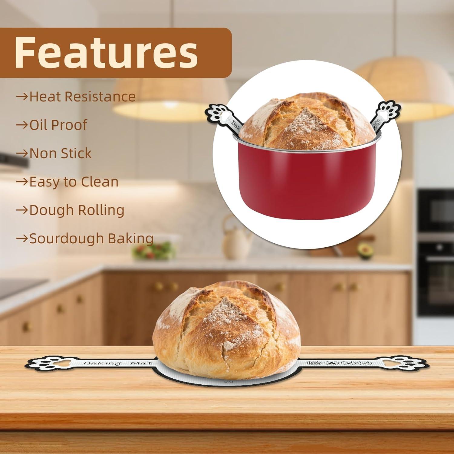 Sling de Pan de Silicona ZUICHUNYAN 2-Pack para Horno 4-7 Qt