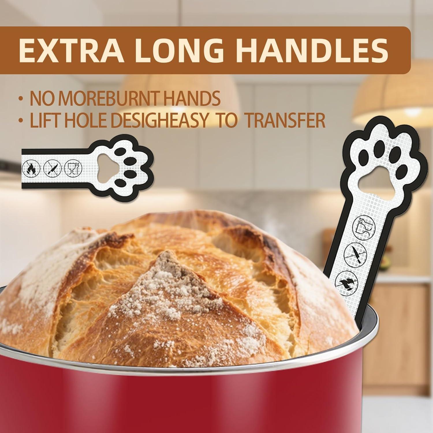 Sling de Pan de Silicona ZUICHUNYAN 2-Pack para Horno 4-7 Qt