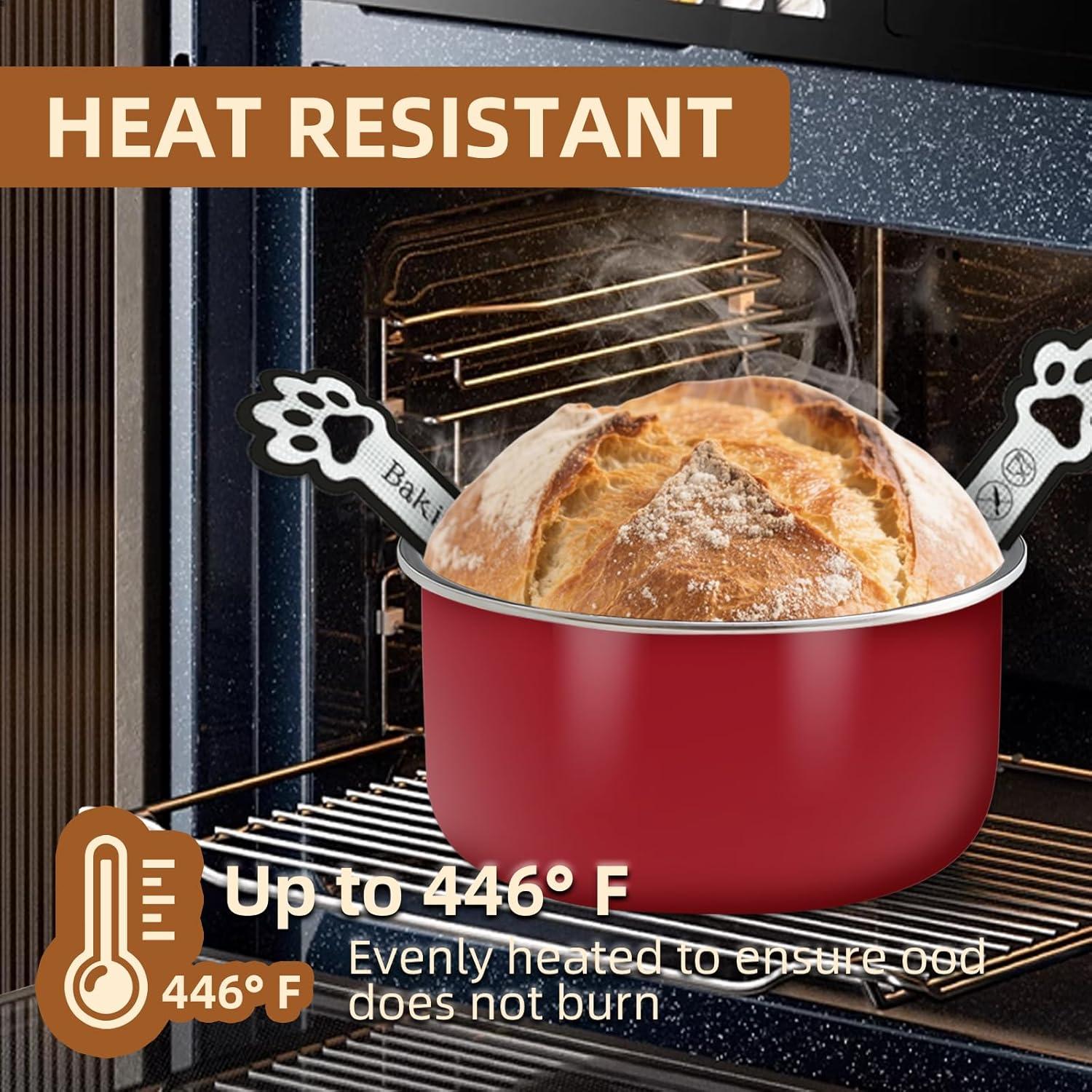 Sling de Pan de Silicona ZUICHUNYAN 2-Pack para Horno 4-7 Qt