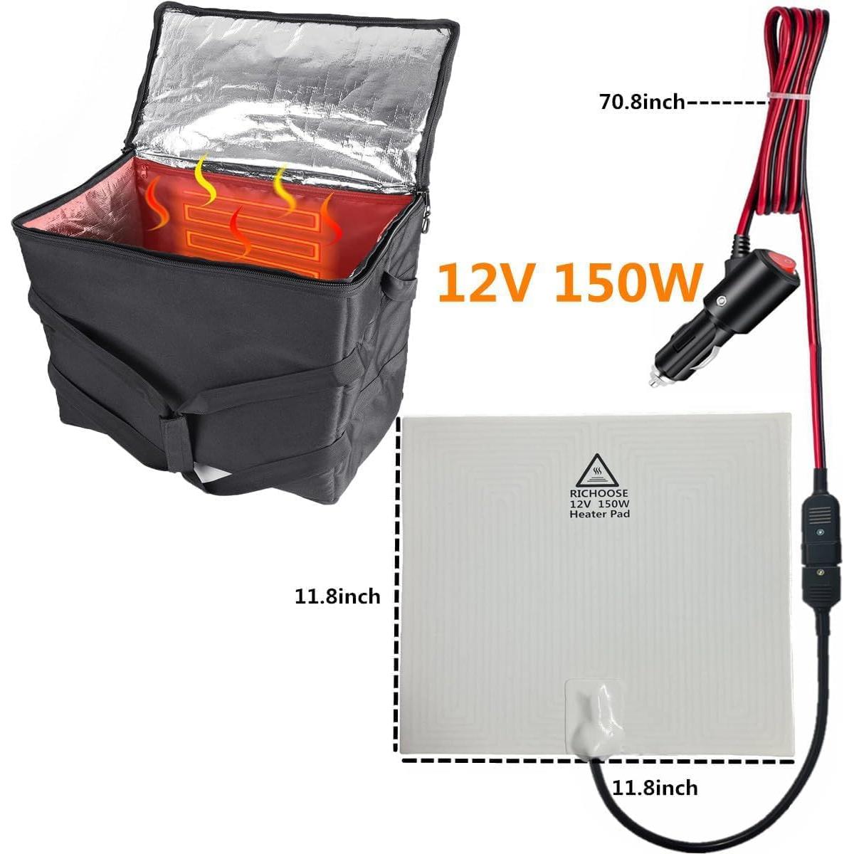 Almohadilla Térmica Eléctrica RICHOOSE 30x30 cm 12V 150W