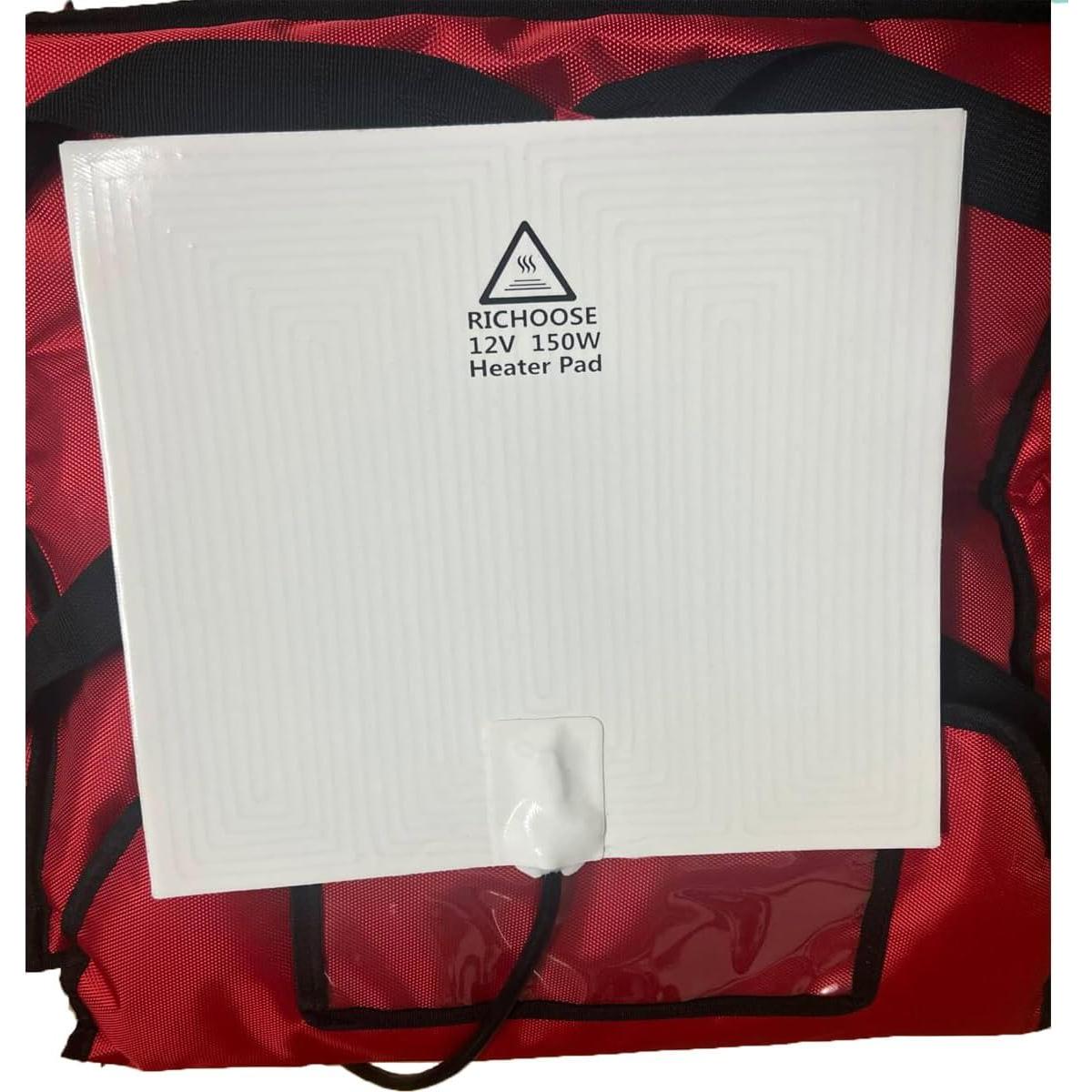 Almohadilla Térmica Eléctrica RICHOOSE 30x30 cm 12V 150W