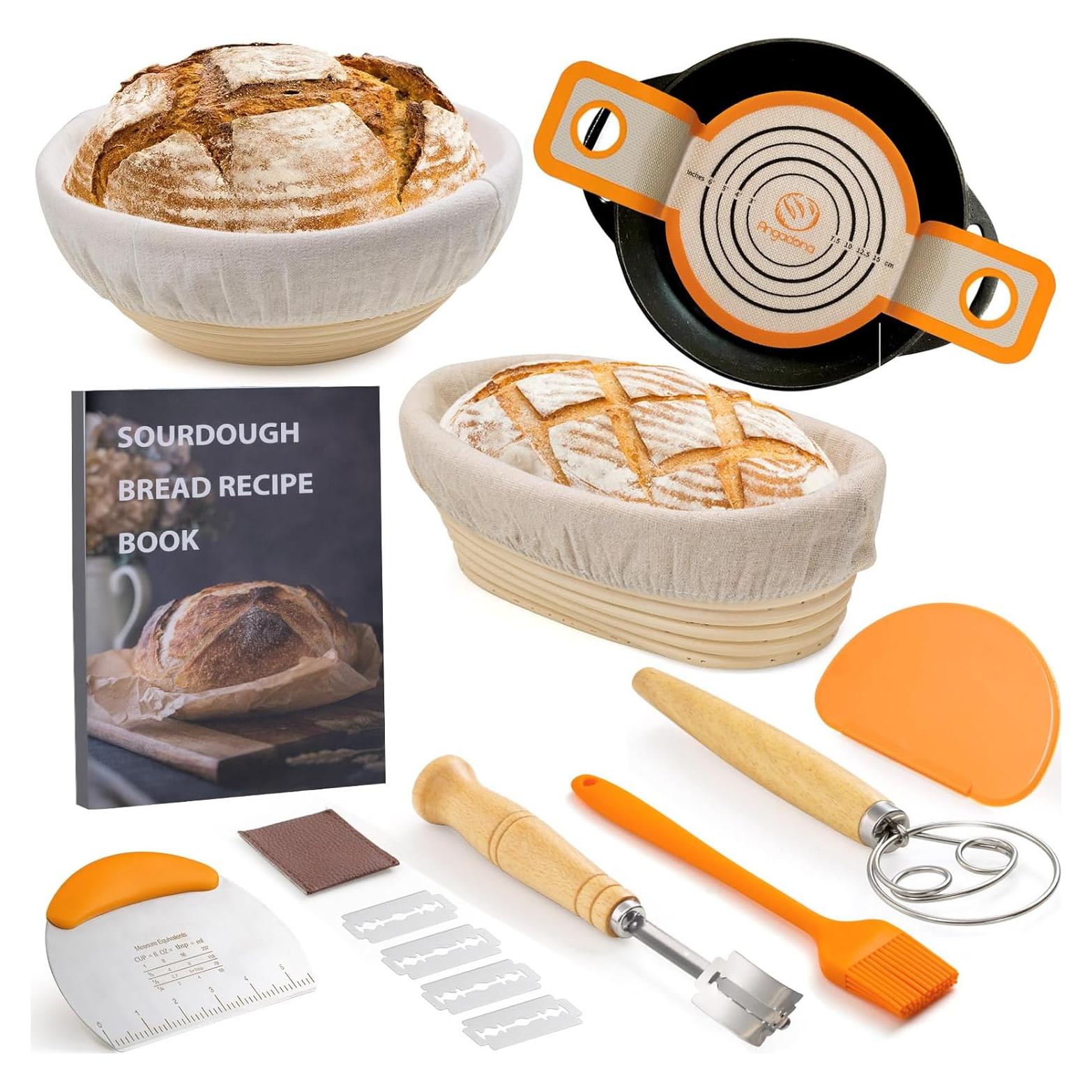 Kit de Inicio de Masa Madre Angadona - 10 Piezas con Recetario