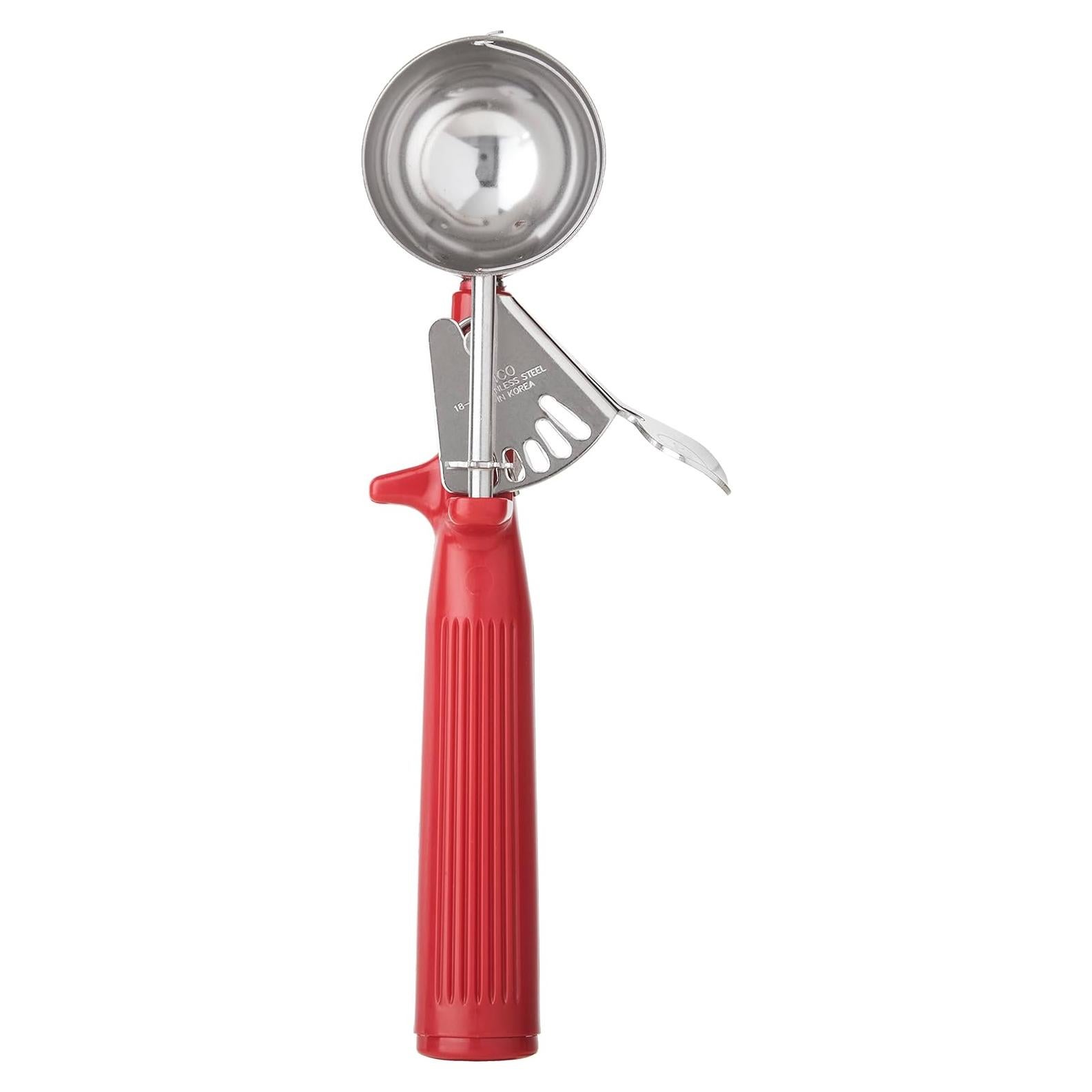 Cucharón de Helado Winco ICOP-24 39.4 ml Mango Rojo