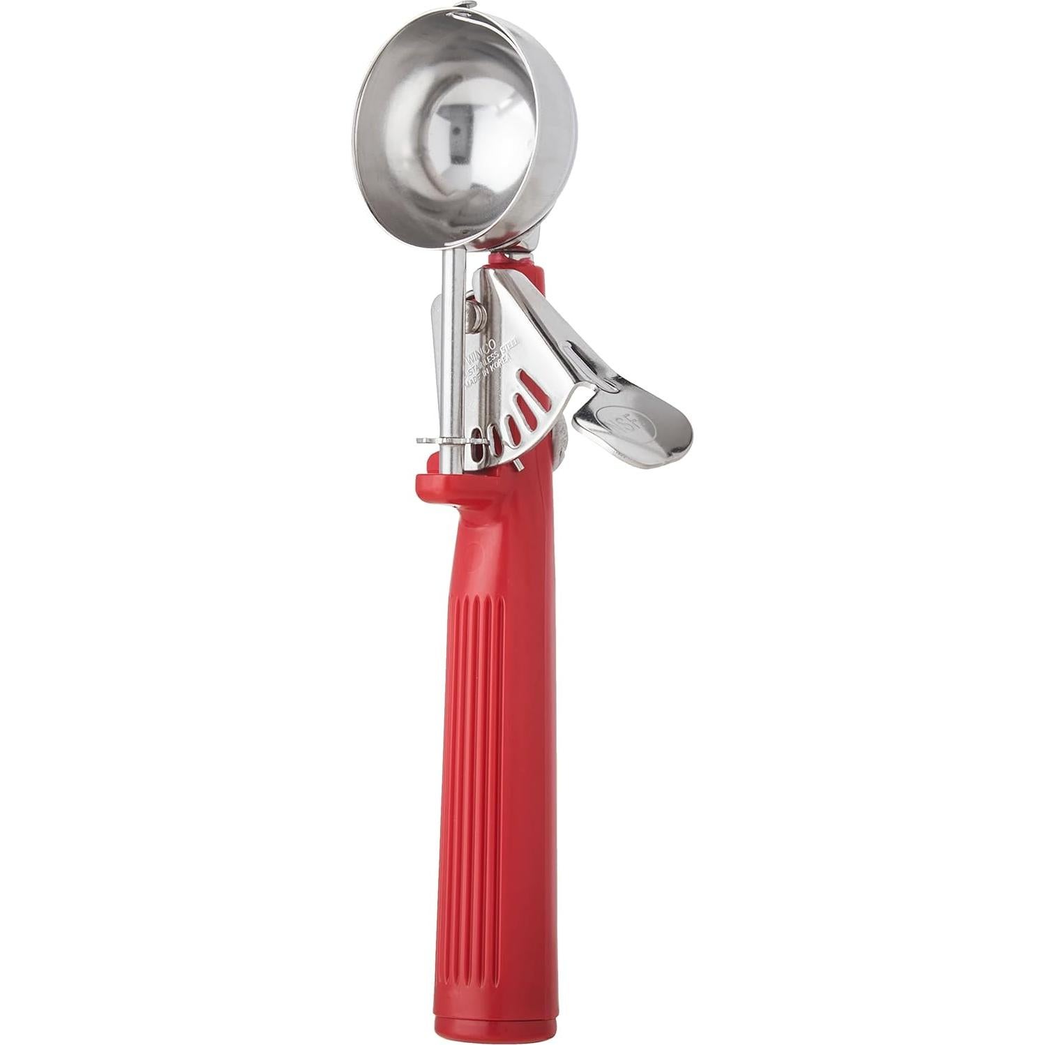 Cucharón de Helado Winco ICOP-24 39.4 ml Mango Rojo