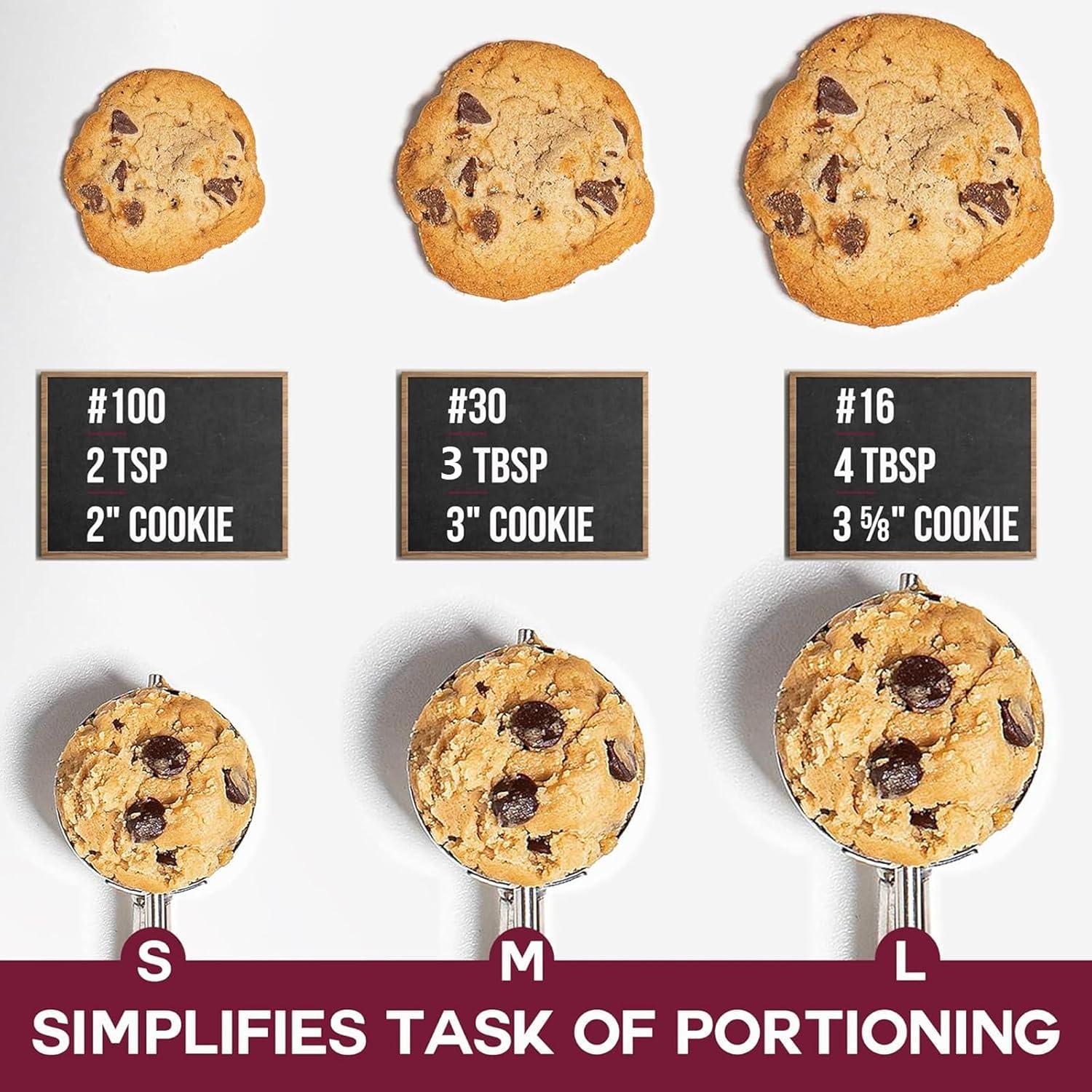 Set de Cucharones de Helado Vomurra 3PCS Acero Inoxidable