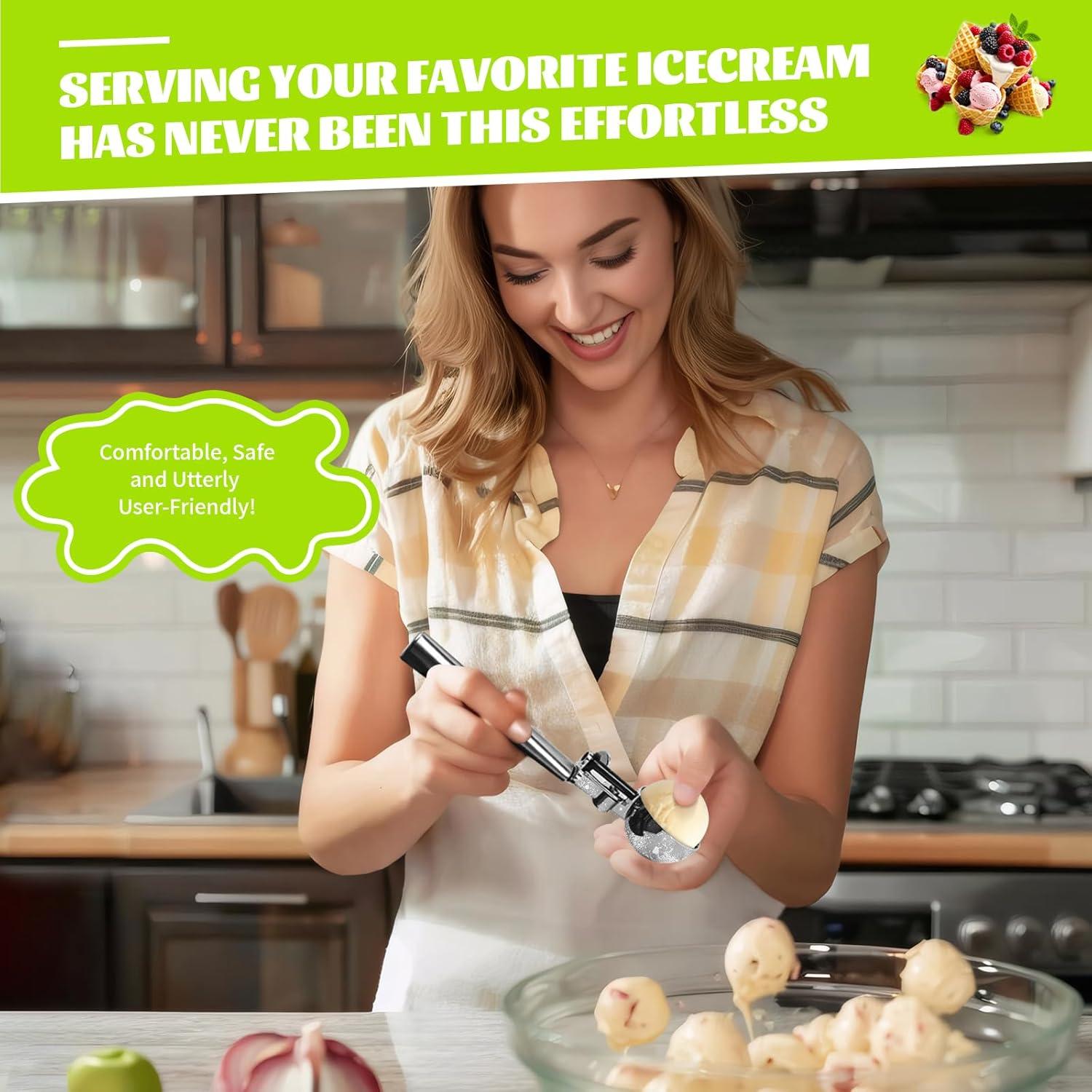 Cuchara para Masa de Galletas 60 ml PTAHON Acero Inoxidable