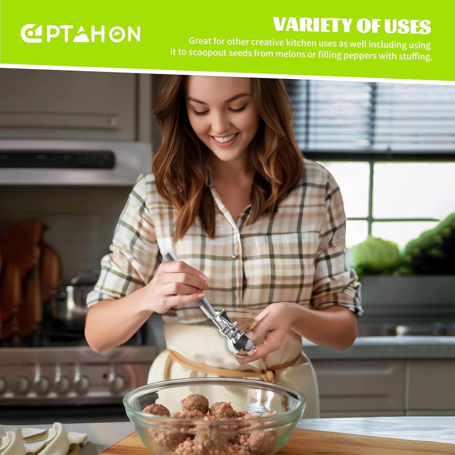 Cuchara para Masa de Galletas 60 ml PTAHON Acero Inoxidable