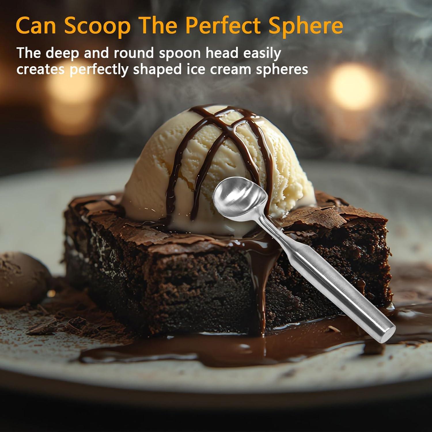 Cucharón de Helado de Acero Inoxidable ICEICE 21cm Ergonómico