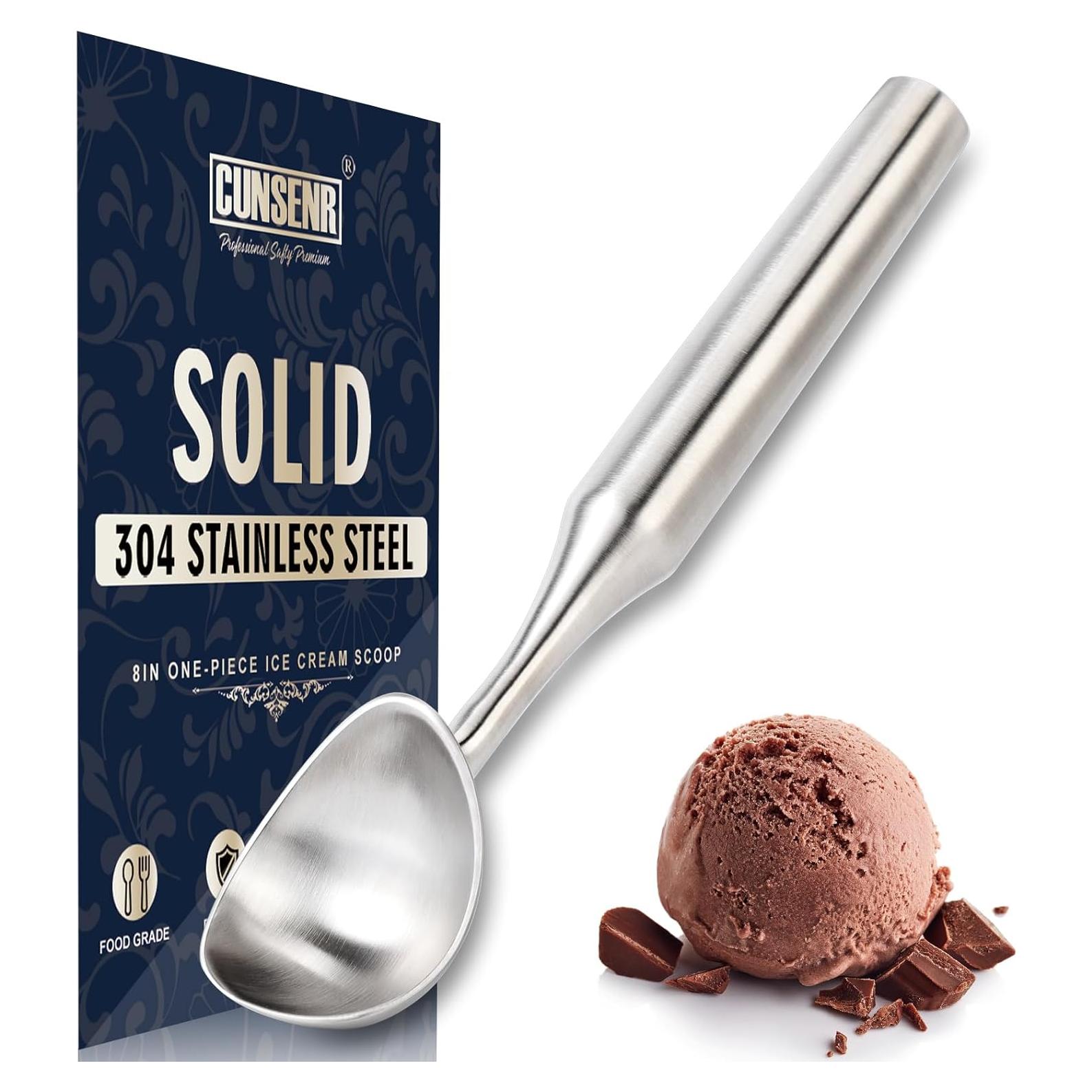 Cucharón de Helado CUNSENR Acero Inoxidable Ergonómico 21.1cm