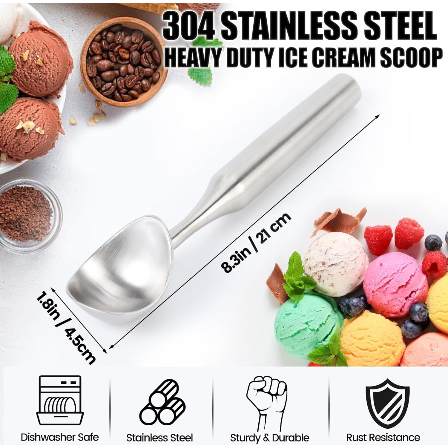 Cucharón de Helado CUNSENR Acero Inoxidable Ergonómico 21.1cm