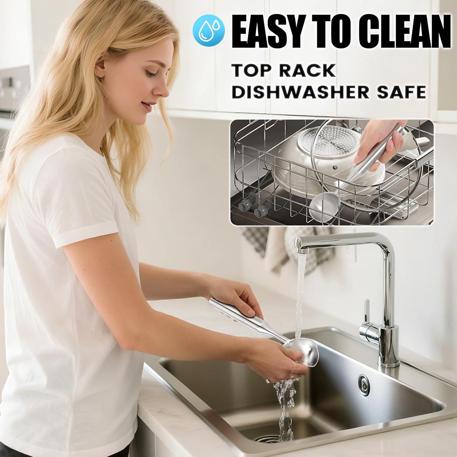 Cucharón de Helado CUNSENR Acero Inoxidable Ergonómico 21.1cm