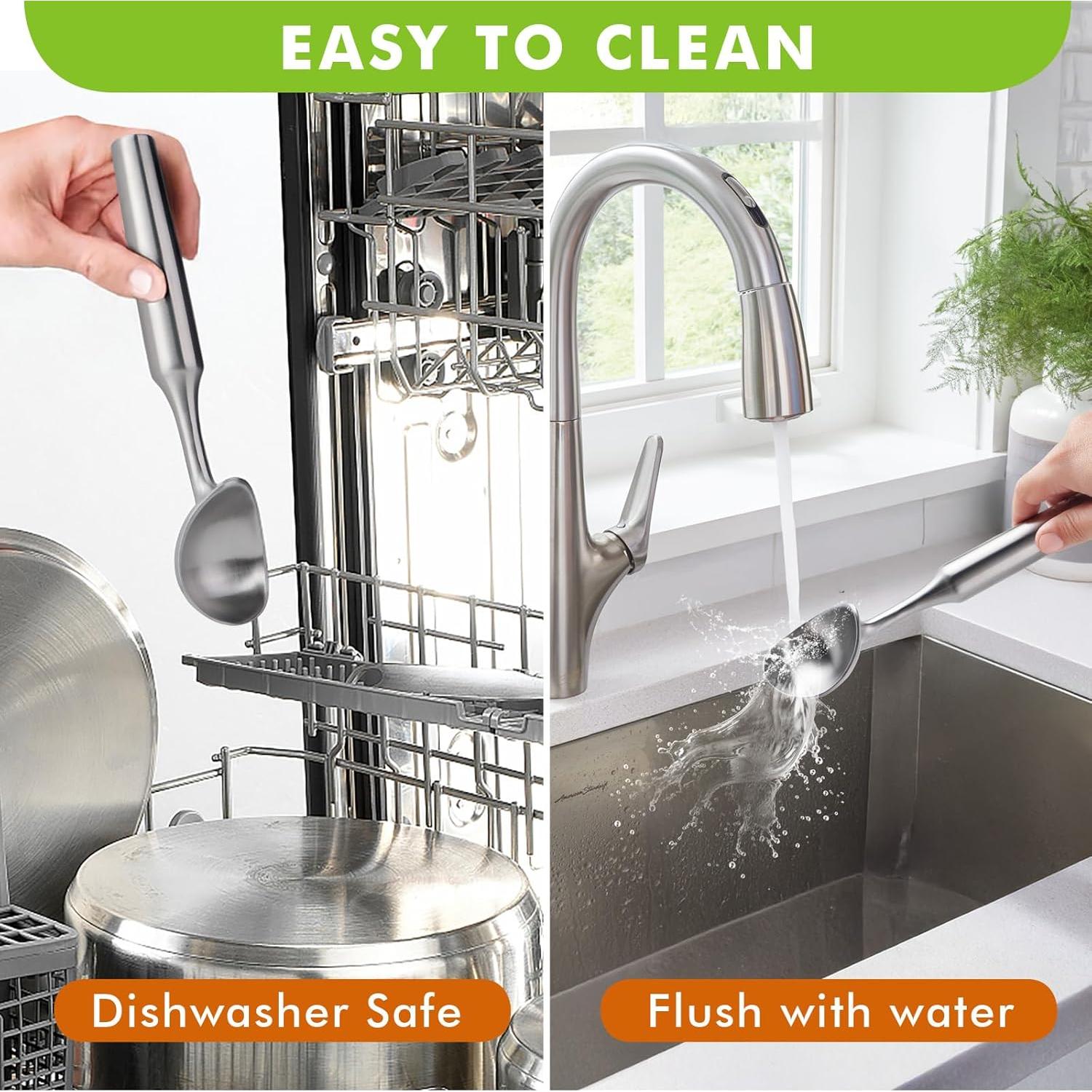 Cucharón de Helado Acero Inoxidable Saebye 158g Diseño Sin Costuras