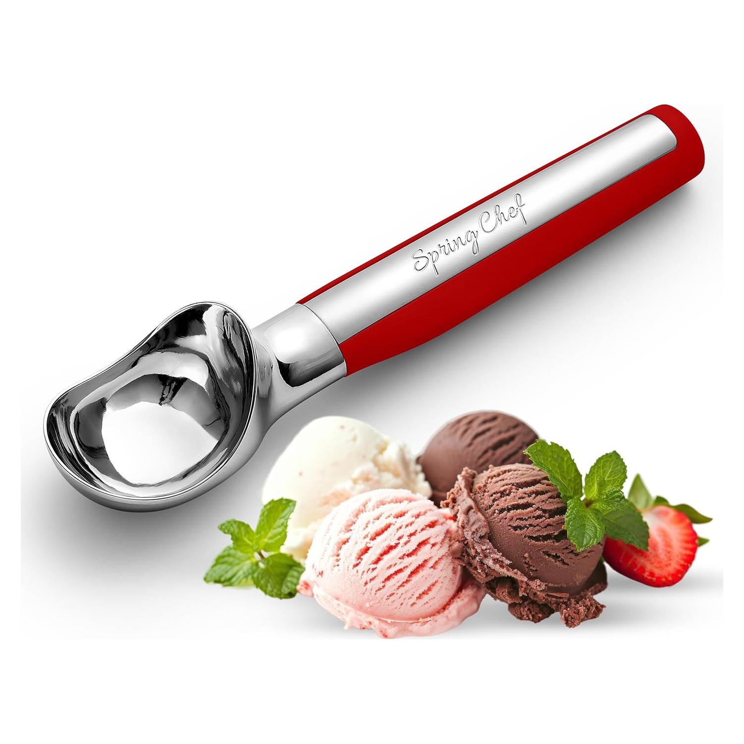 Cucharón de Helado Spring Chef - Profesional Rojo 204g