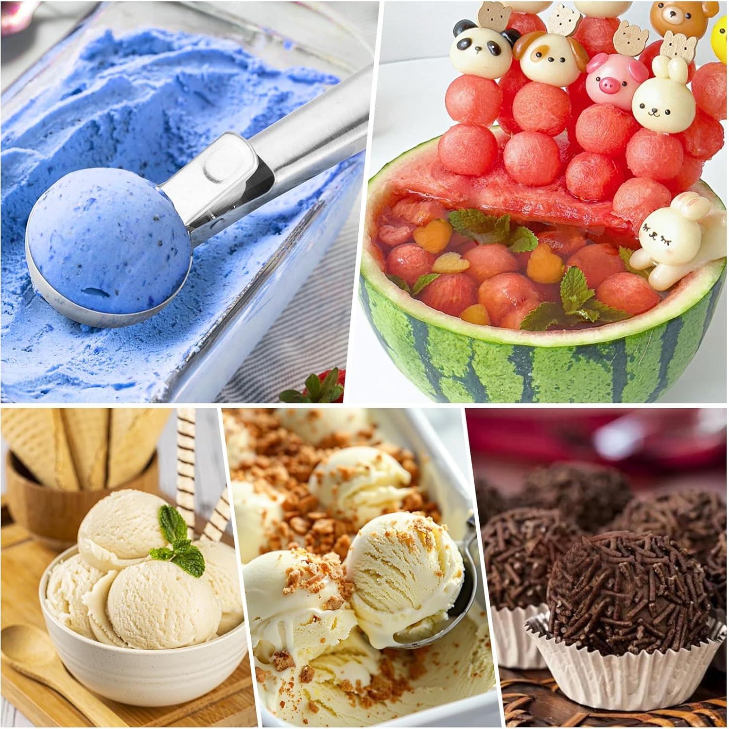 Cucharón de Helado Acero Inoxidable Genérico 12.7cm Duradero