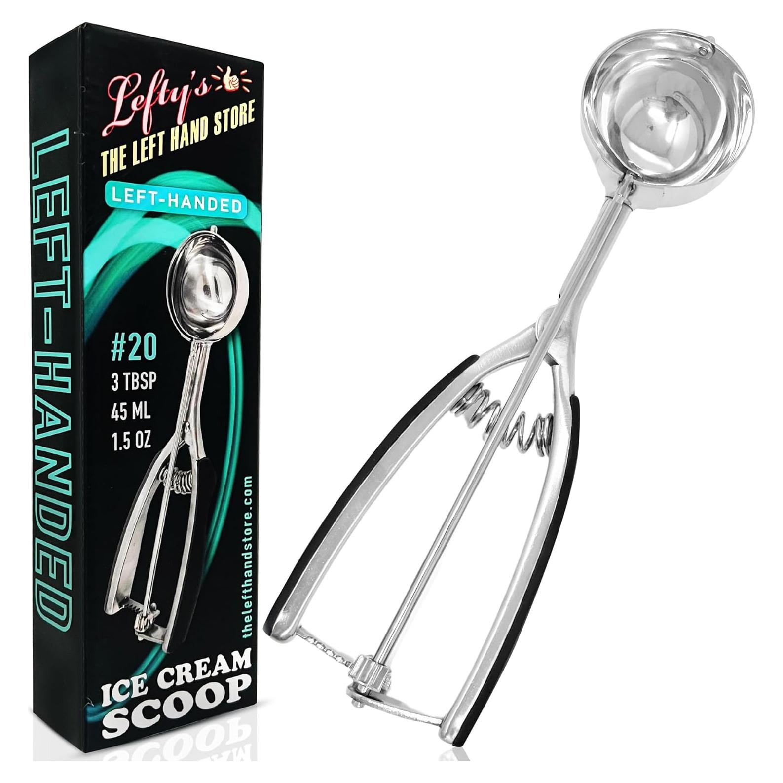 Cucharón de Helado para Zurdos Lefty's #20 1.5 OZ Acero Inoxidable