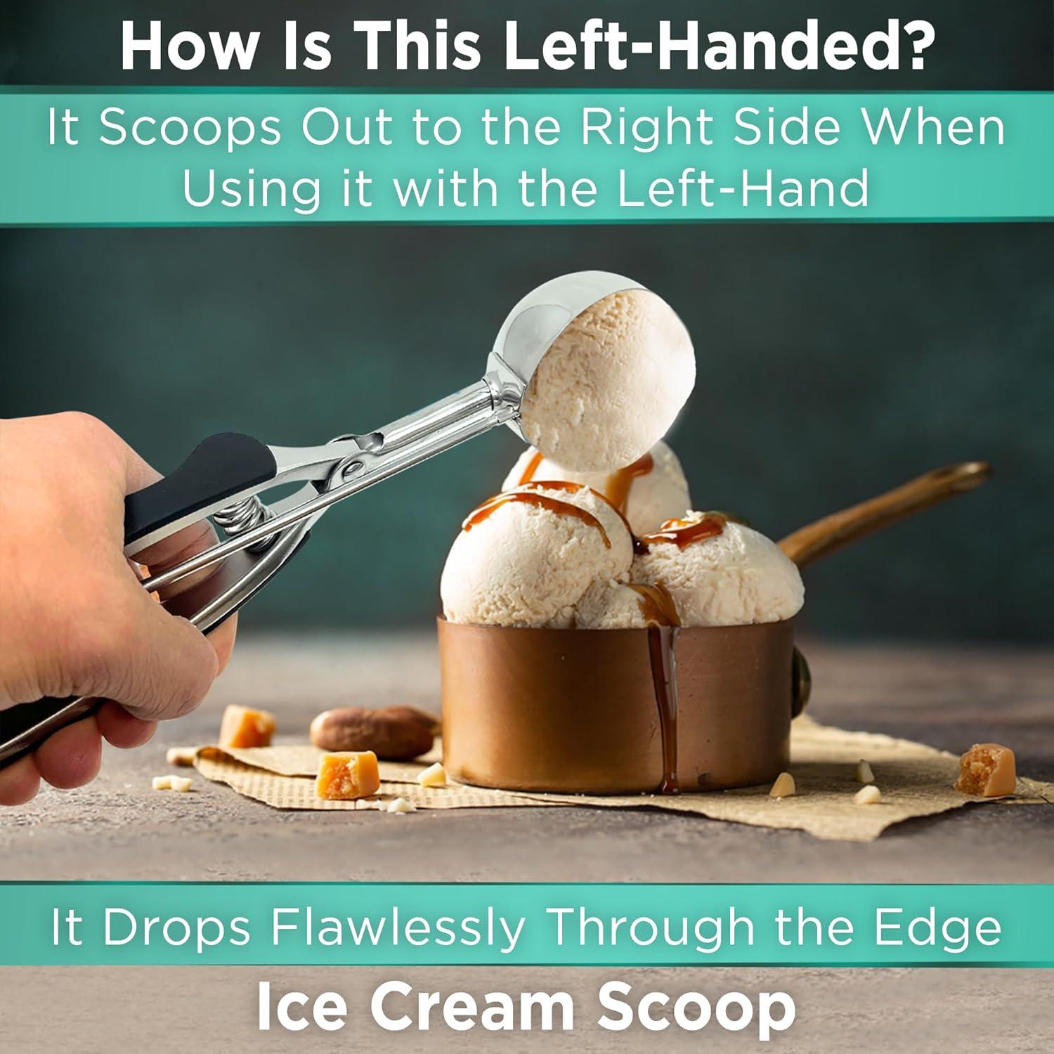 Cucharón de Helado para Zurdos Lefty's #20 1.5 OZ Acero Inoxidable