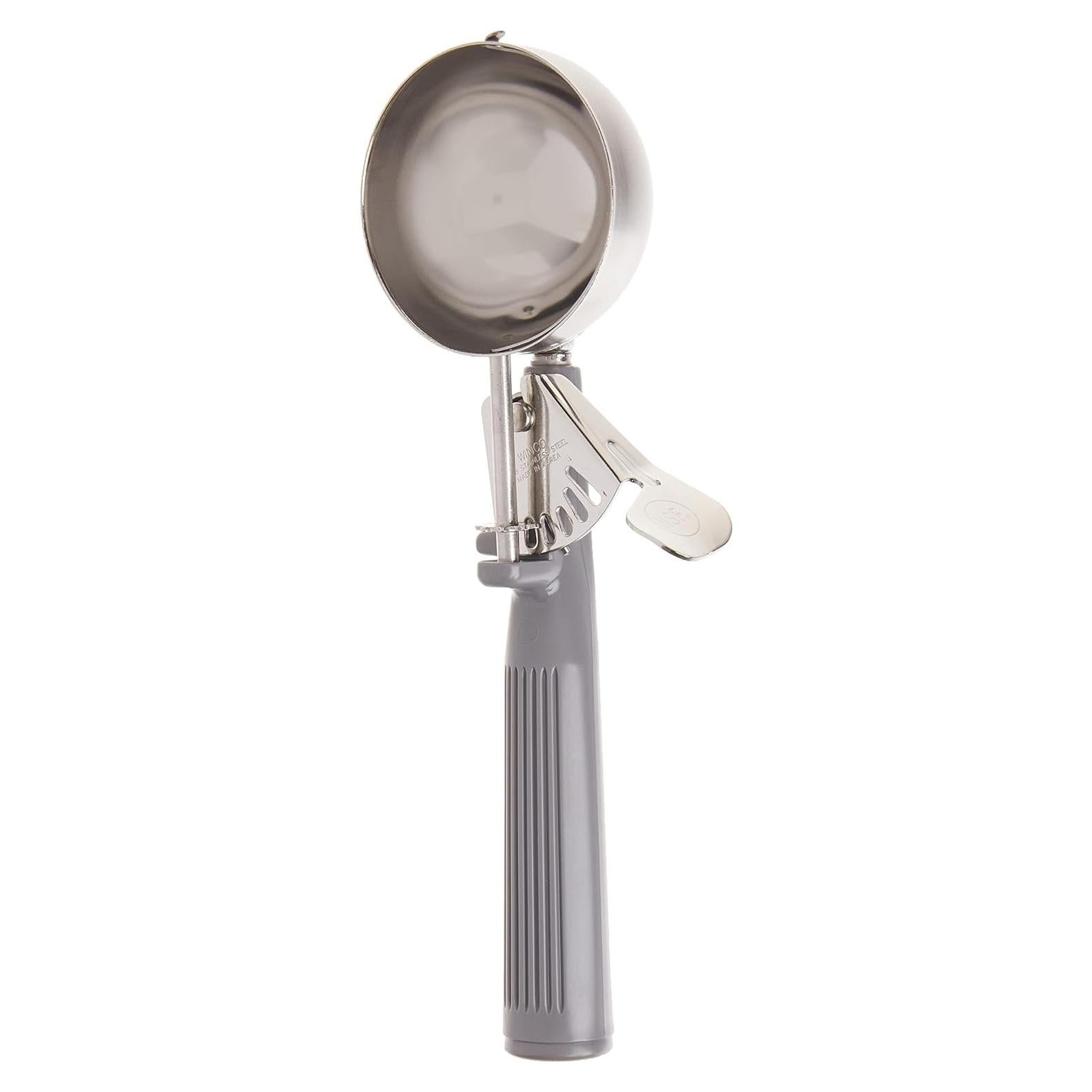 Disher de Helado Winco ICOP-8 4 oz Mango Gris Acero Inoxidable