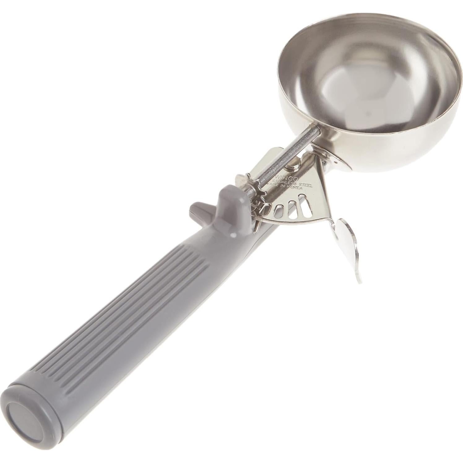 Disher de Helado Winco ICOP-8 4 oz Mango Gris Acero Inoxidable