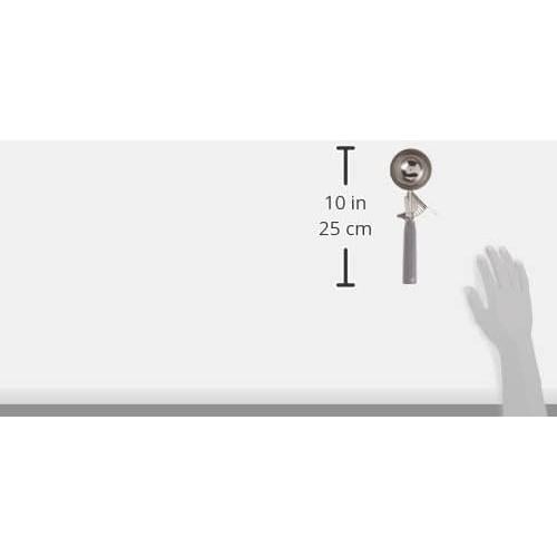 Disher de Helado Winco ICOP-8 4 oz Mango Gris Acero Inoxidable