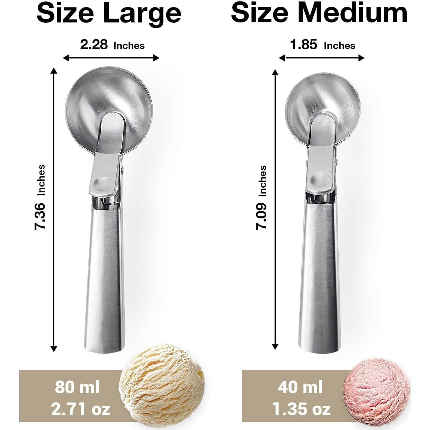 Juego de Cucharas para Helado Trigger Taijing - Acero Inoxidable